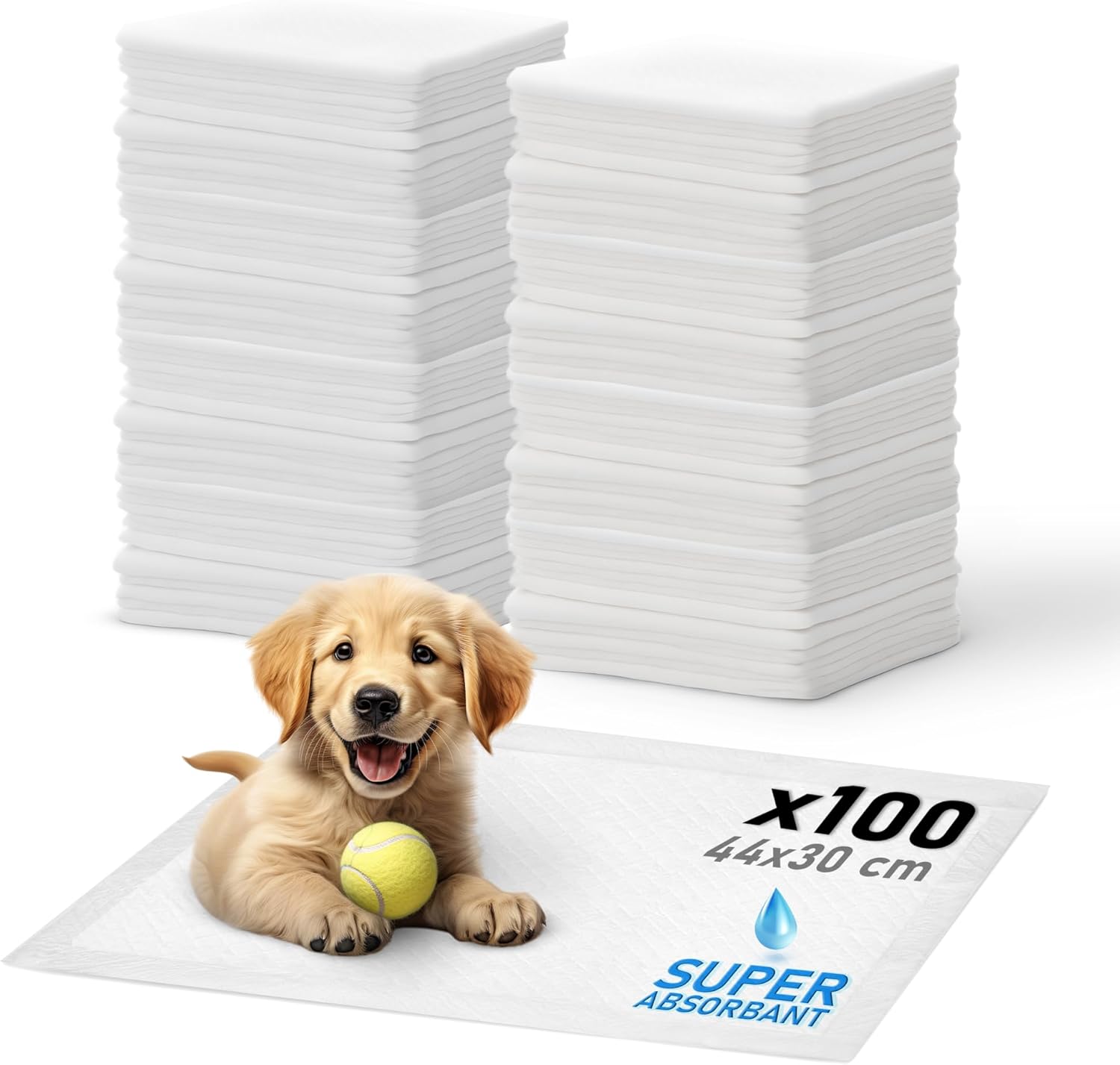 Thumbnail 6 de Iris Ohyama Pet Pad NS-100W – tappetini super assorbenti per cuccioli e addestramento (strato multiplo) 100 pezzi, bianco