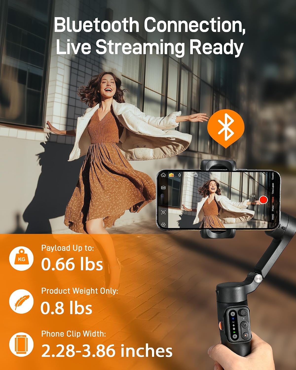 Detalle 2 de Hohem iSteady X3 SE phone gimbal 3-axis