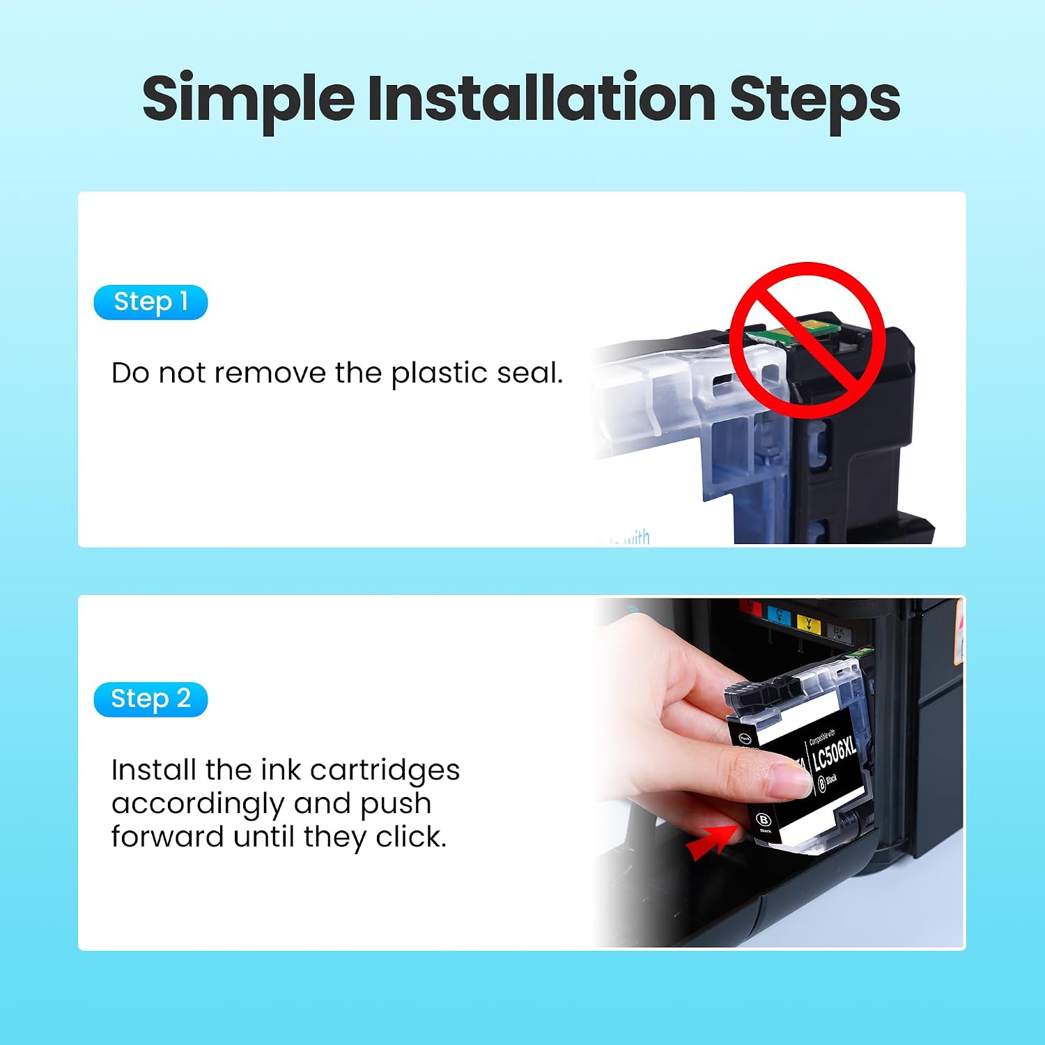 Thumbnail 3 de PrintImpression LC506XL Ink Cartridge 4-Pack for Brother INKvestment Printers