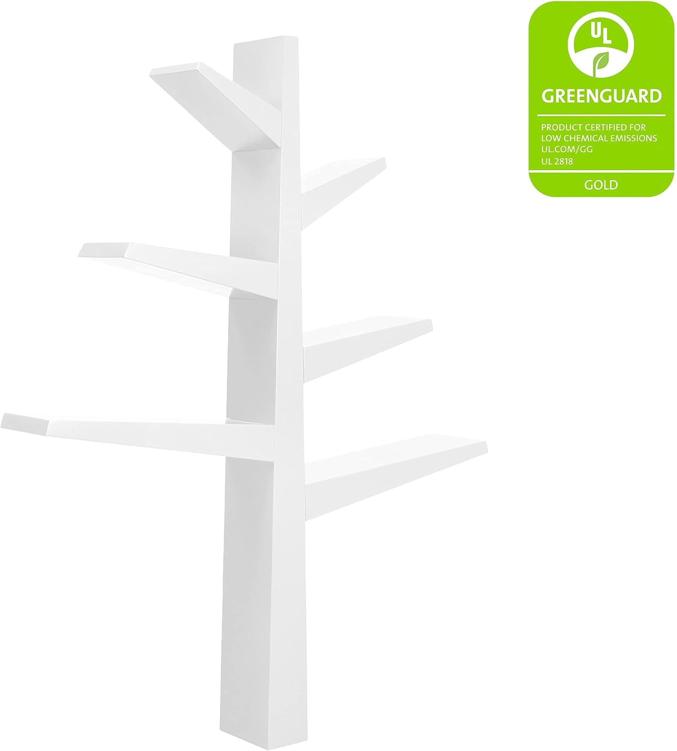 Detalle de Babyletto M4626W Spruce Tree Bookcase, White, GREENGUARD Gold Certified