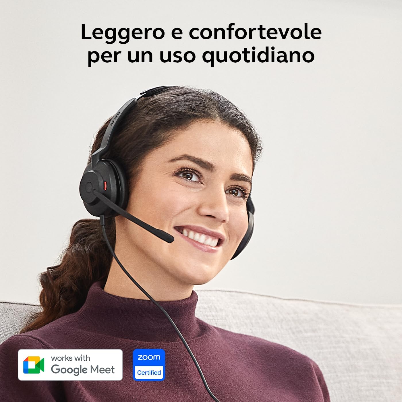 Thumbnail 2 de Jabra Evolve2 30 SE (USB-A/USB-C) cuffie con microfono con cancellazione del rumore certificate UC