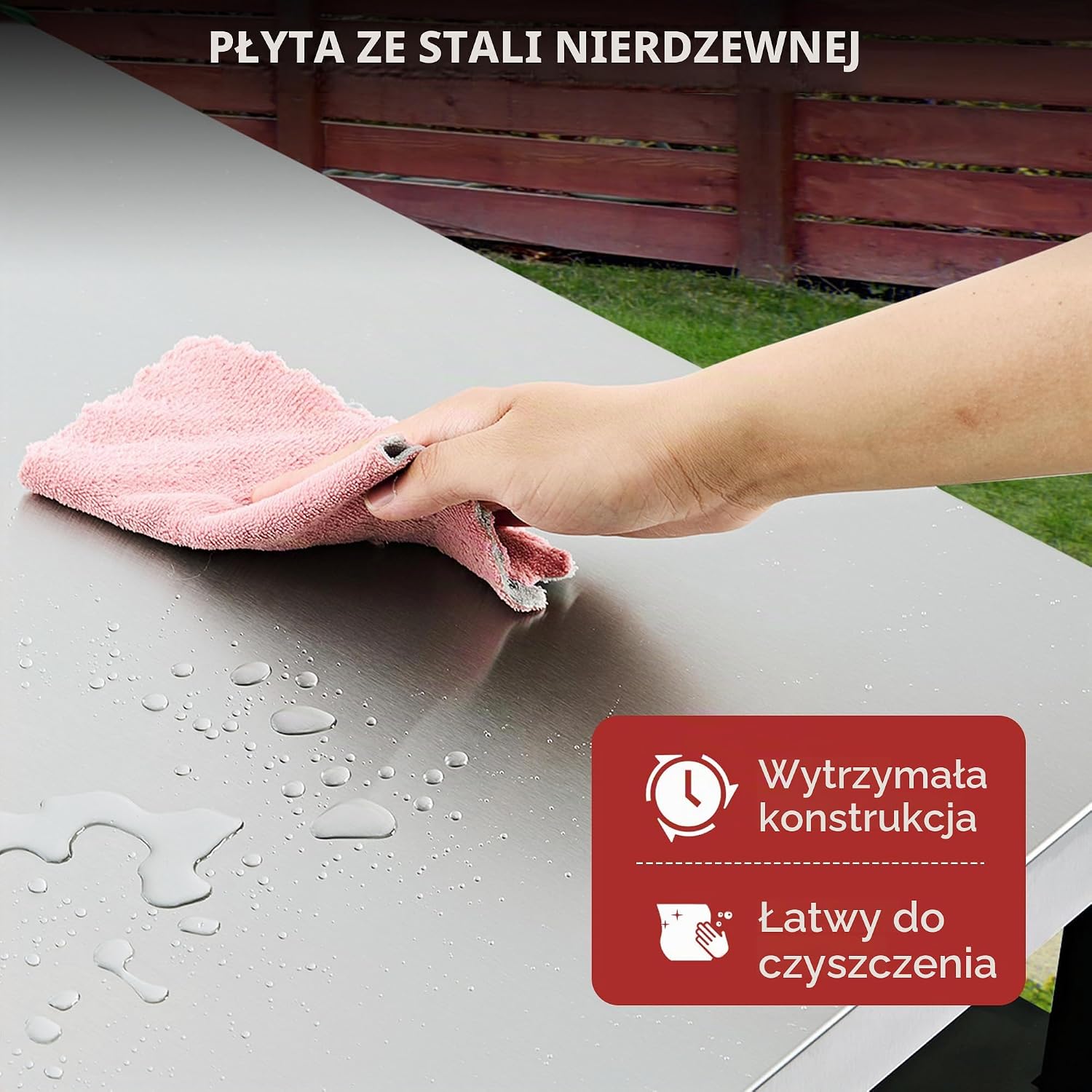 Thumbnail 3 de Royal Gourmet PC3403SE – wózek grillowy ze składanym stolikiem i blatem ze stali nierdzewnej