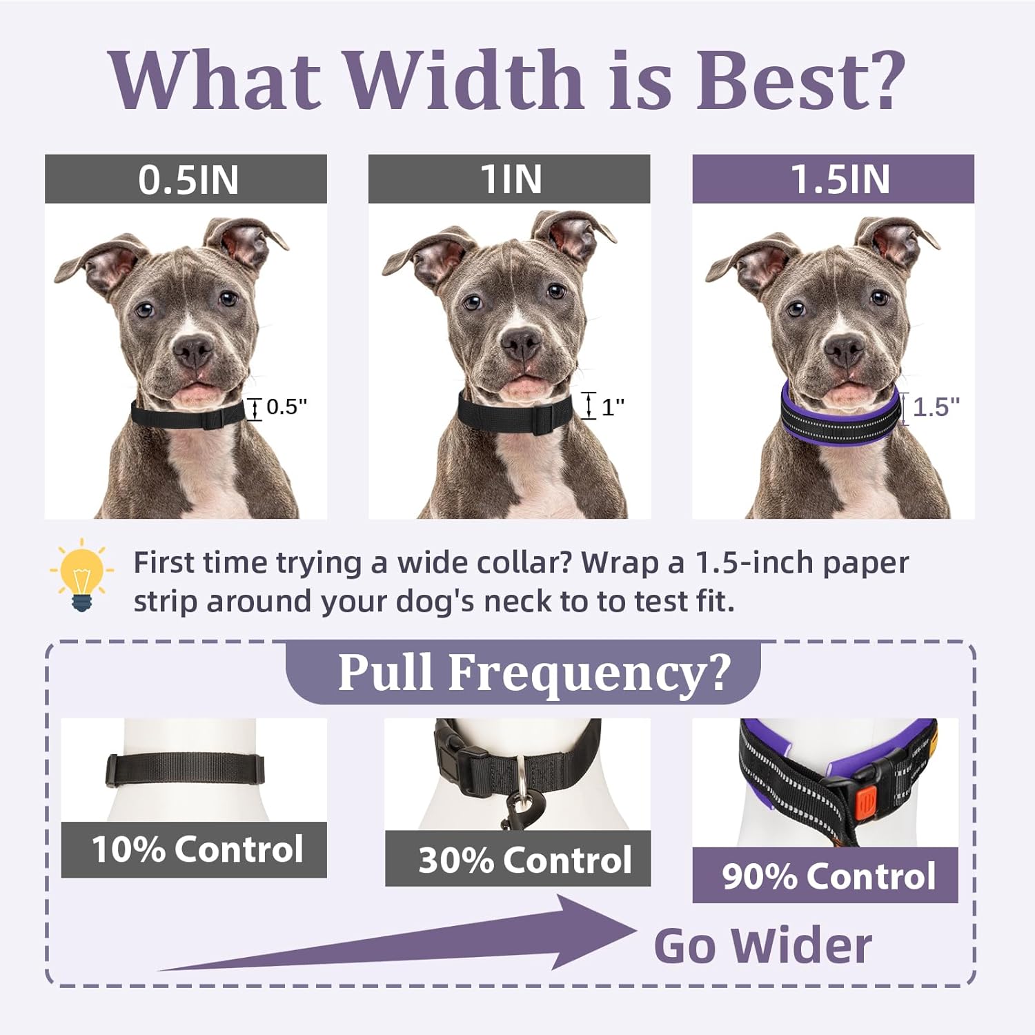 Thumbnail 3 de Mayerzon 3.8cm Wide Martingale Collar for Dogs (Large, Medium & Small) – Reflective, No-Pull with Buckle