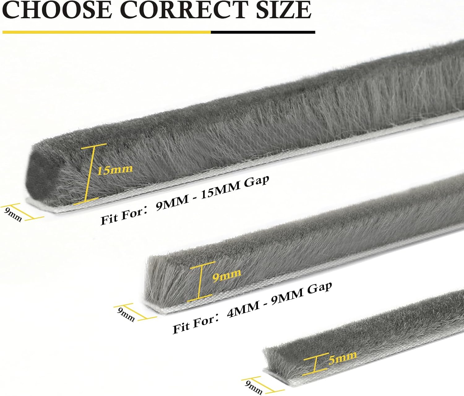 Thumbnail 4 de fowong Draft Excluder 4.9 m for Windows