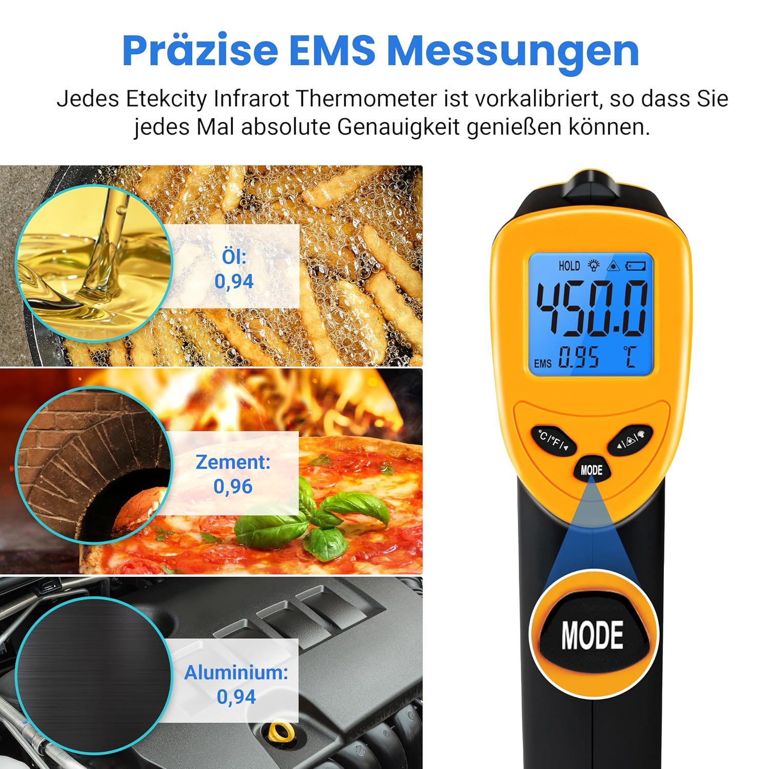 Thumbnail 3 de Etekcity Infrarot Thermometer -50 bis +610°C