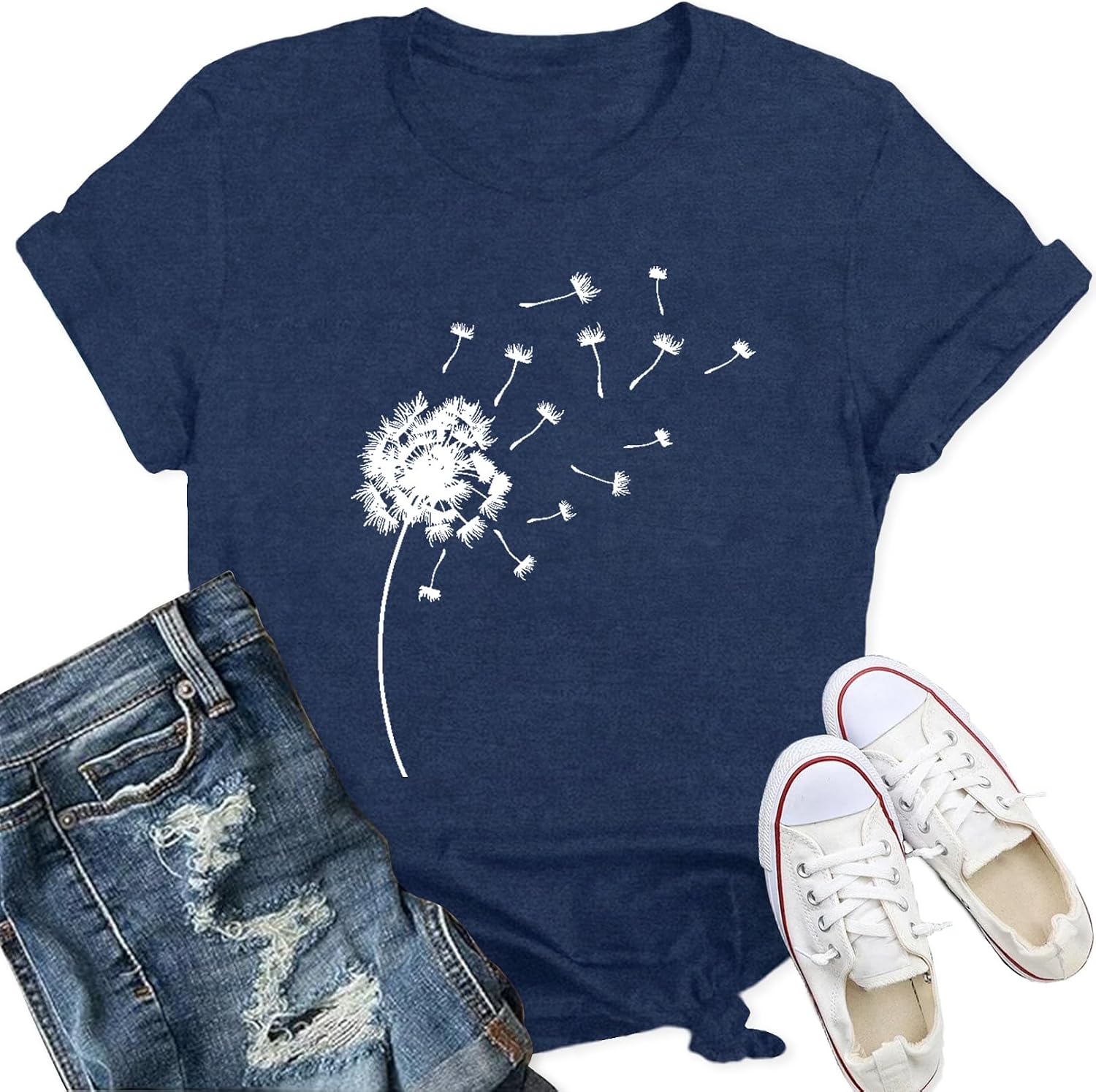 Detalle de Qskall Dandelion Flower T-Shirt
