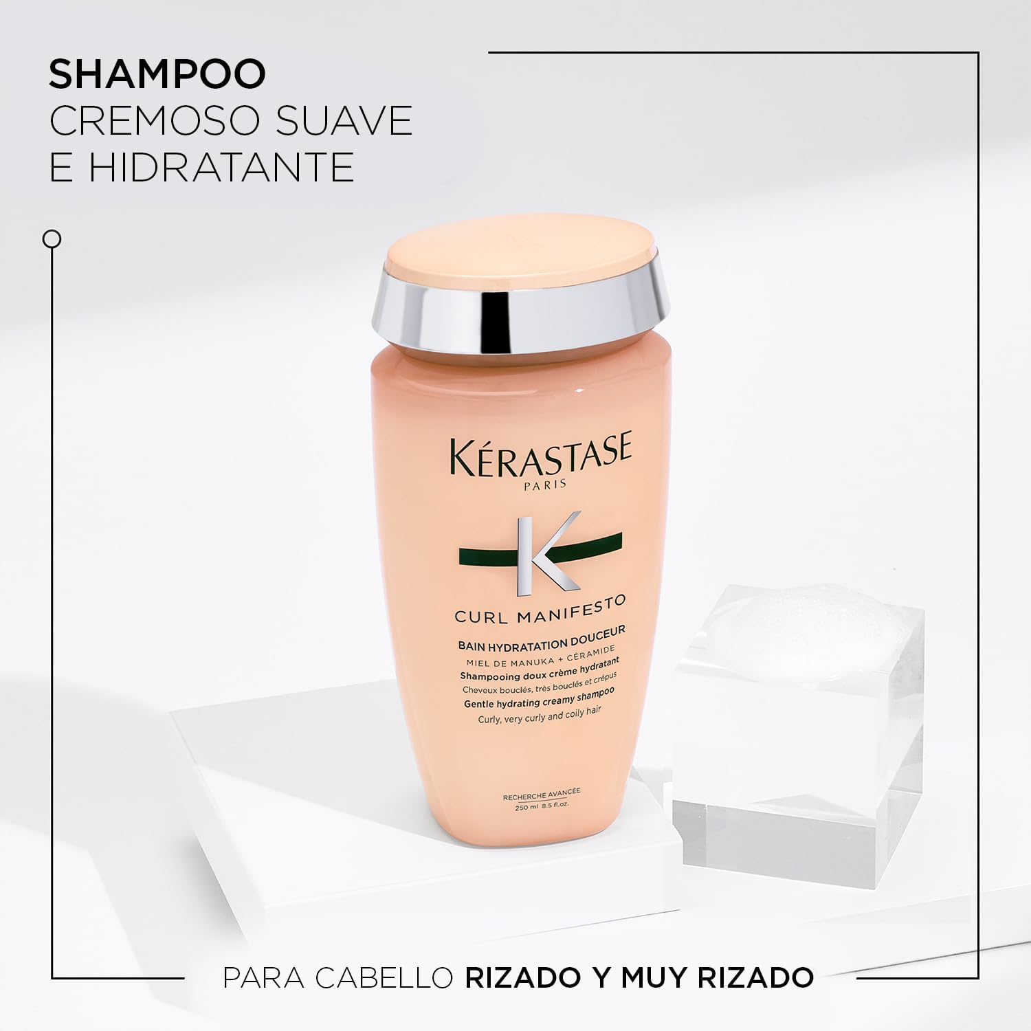 Detalle de KERASTASE Curl Manifesto Shampoing Cheveux Bouclés - Bain Hydratation Douceur 250 ml