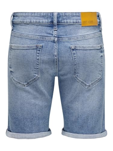 Detalle 2 de ONSPLY MBD 8772 Tai DNM Noos - Pantalones Cortos Denim Elásticos para Hombre, XXL