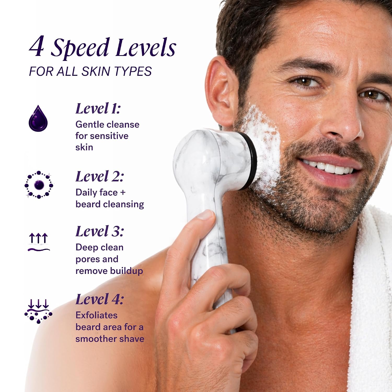 Detalle de Michael Todd Beauty Soniclear Allure 2024 Facial Cleansing + Exfoliation Brush System