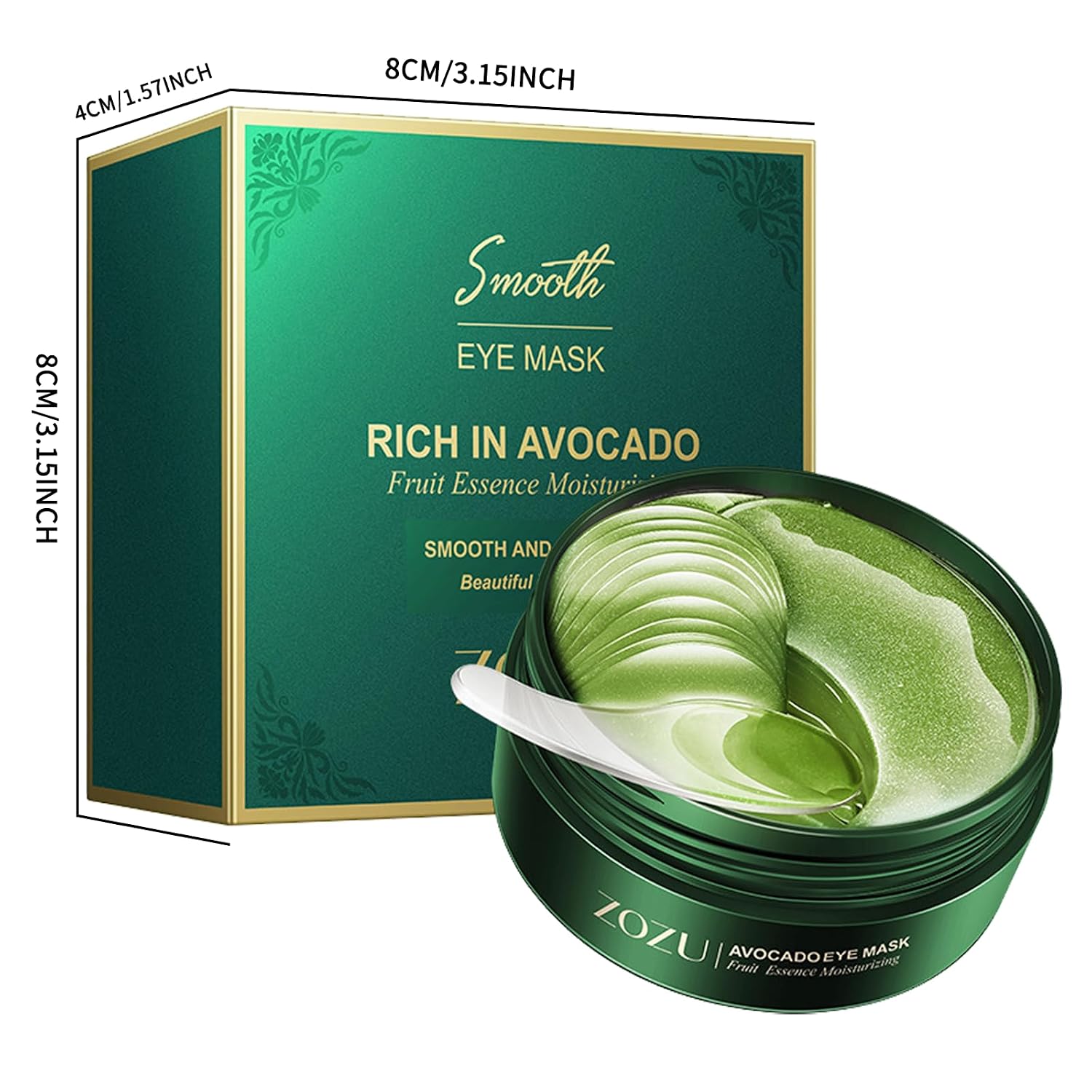 Thumbnail 6 de Hyaluron Augenpads (GREEN) – 60 Stück gegen Augenringe, Schwellungen & Falten