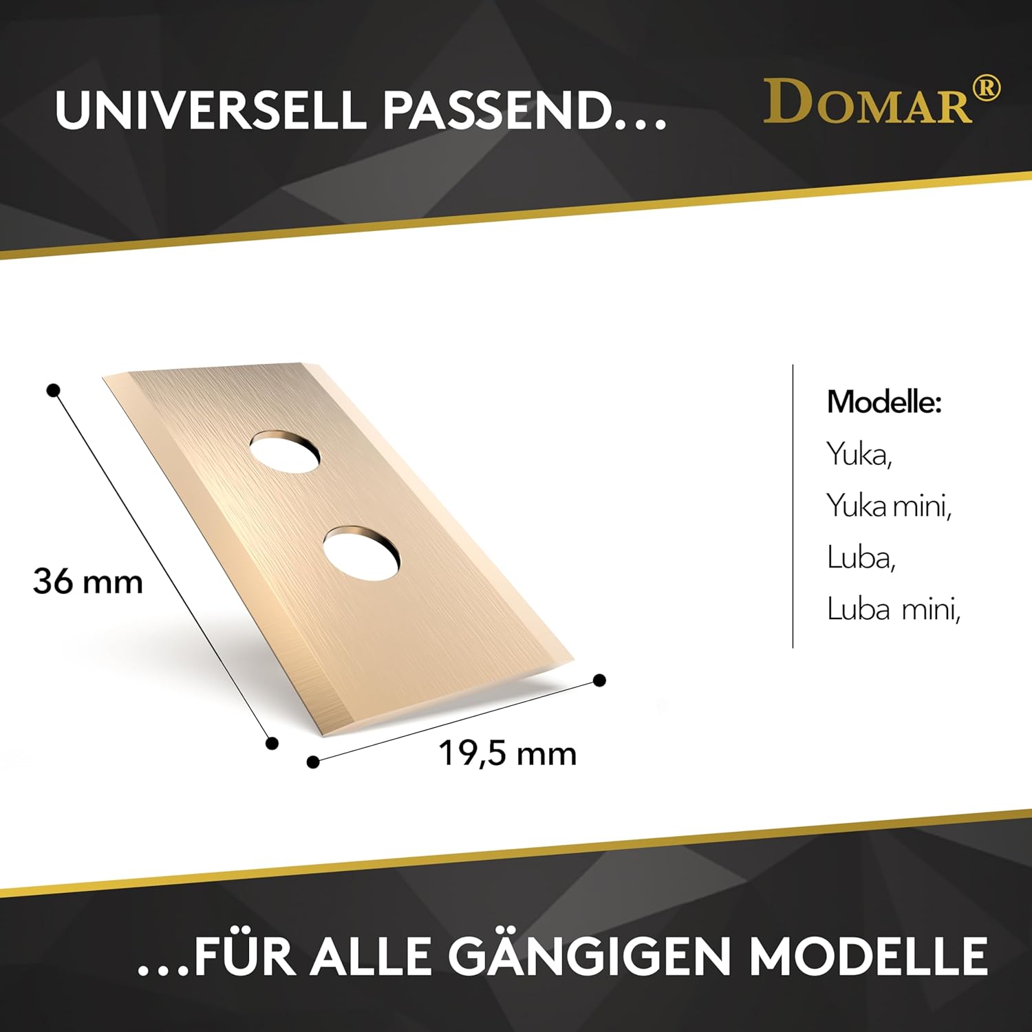 Thumbnail 2 de Domar Mähroboter_Messer: lama di ricambio universale per robot tagliaerba compatibile con Mammotion Luba e Yuka