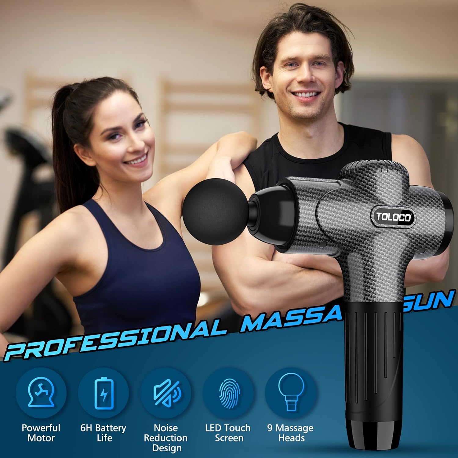 Thumbnail 6 de TOLOCO Massage Gun, Carbon