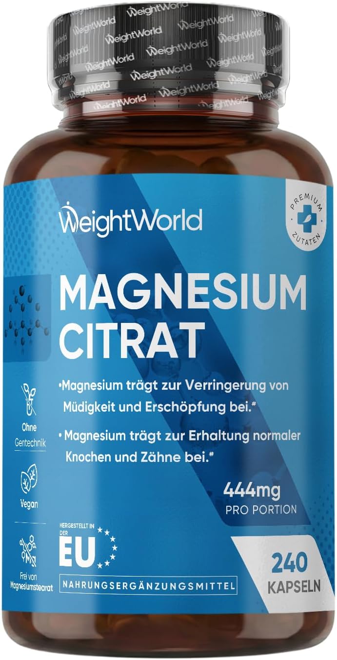 Detalle de Magnesiumcitrat Kapseln gepuffert 444 mg