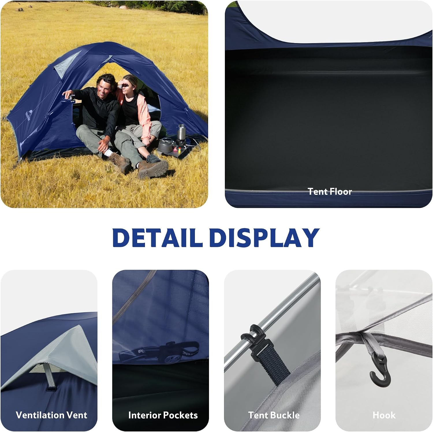 Thumbnail 6 de Naturehike Bleik Ultralight – Tenda a cupola impermeabile PU 3000 mm per 2-3 persone, ultraleggera