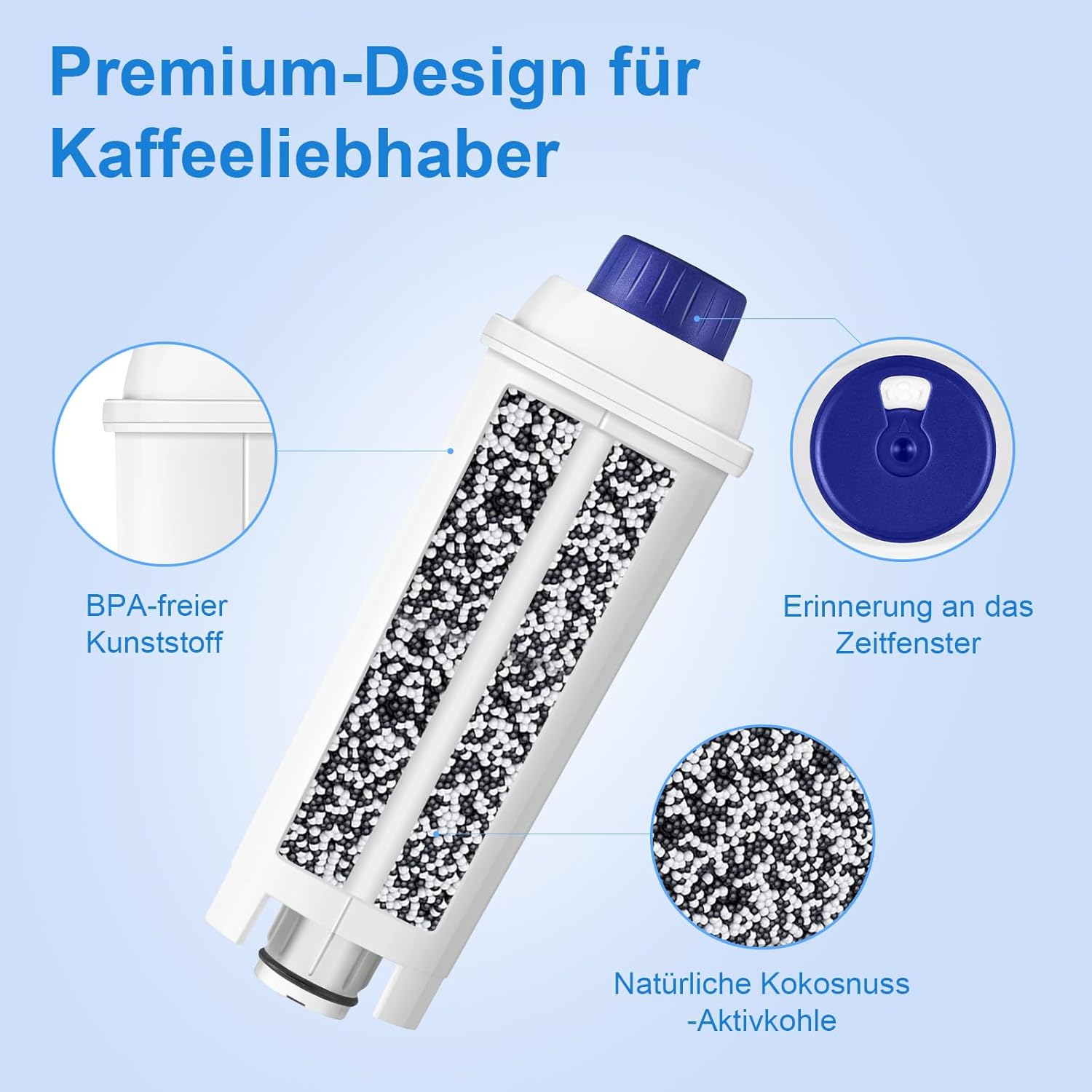 Thumbnail 5 de Molifal Wasserfilter für Delonghi Kaffeevollautomaten 6-Stück