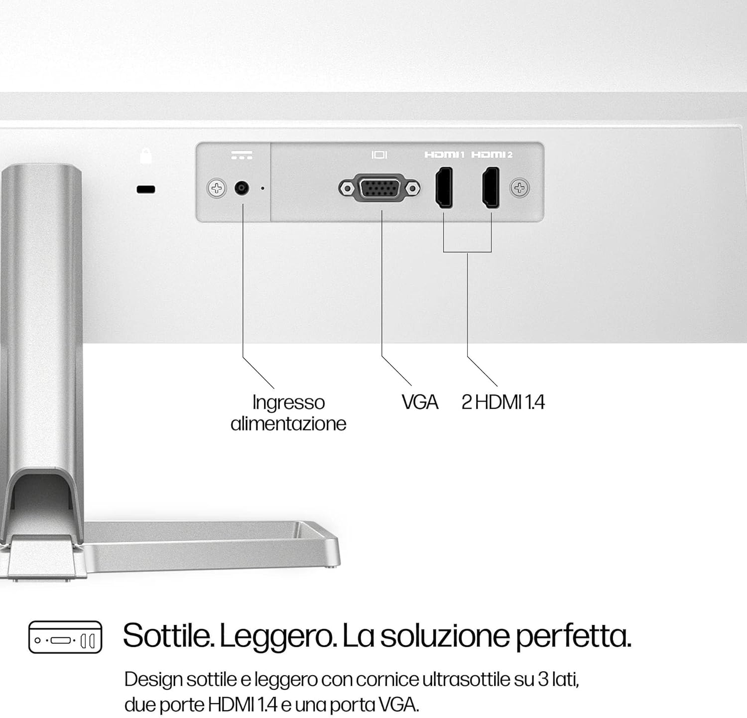 Thumbnail 4 de HP 527sw: monitor da 27" IPS FHD con Eye Ease, grande versatilità per home office e multimedia