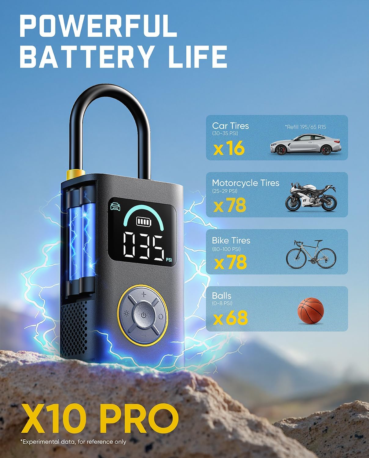 Thumbnail 3 de Fanttik X10 Pro 150 PSI Portable Tire Inflator