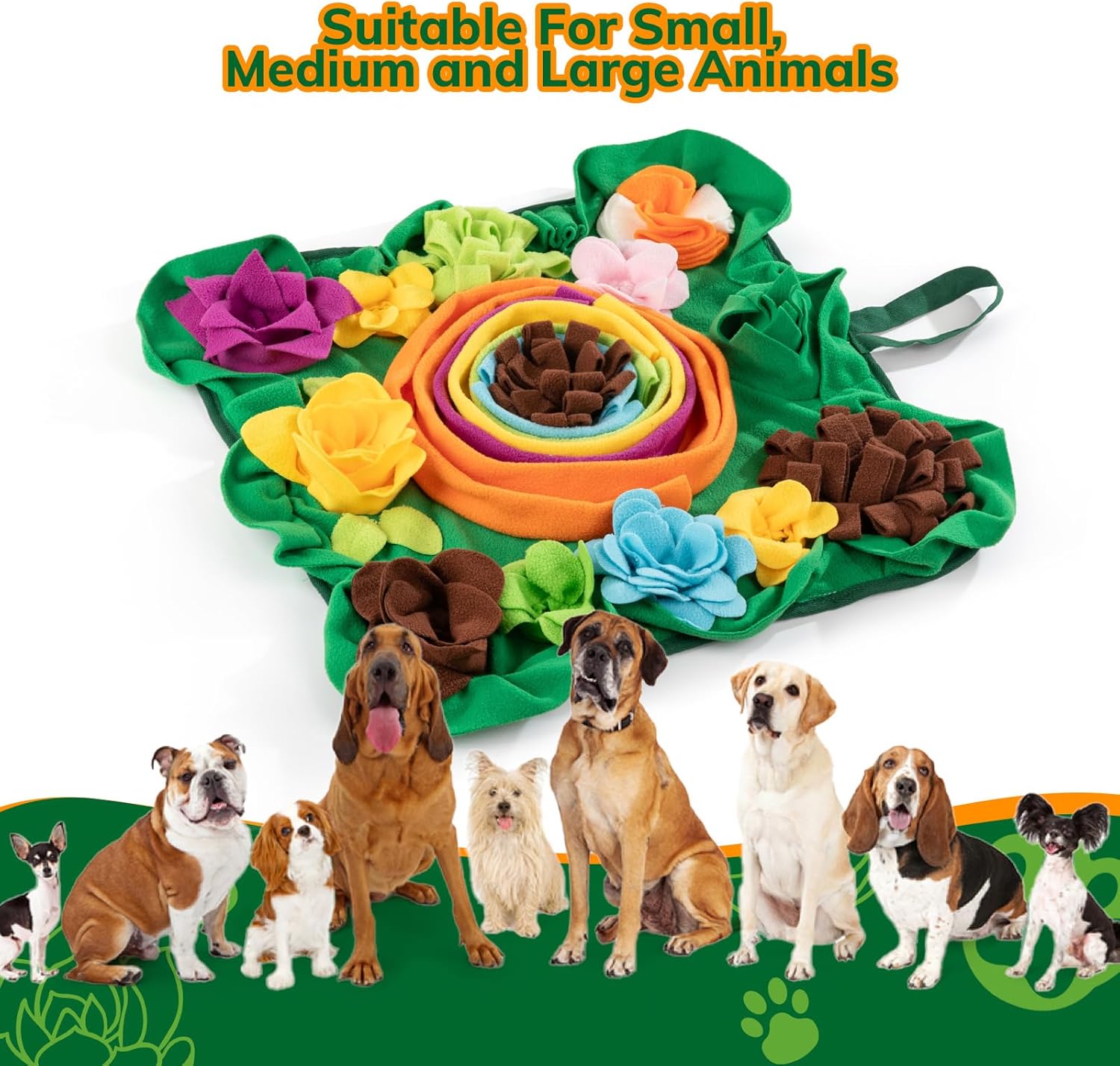 Detalle de IOKHEIRA Snuffle Mat – Interactive Dog Feeding Game & Smell Training Toy for Dogs