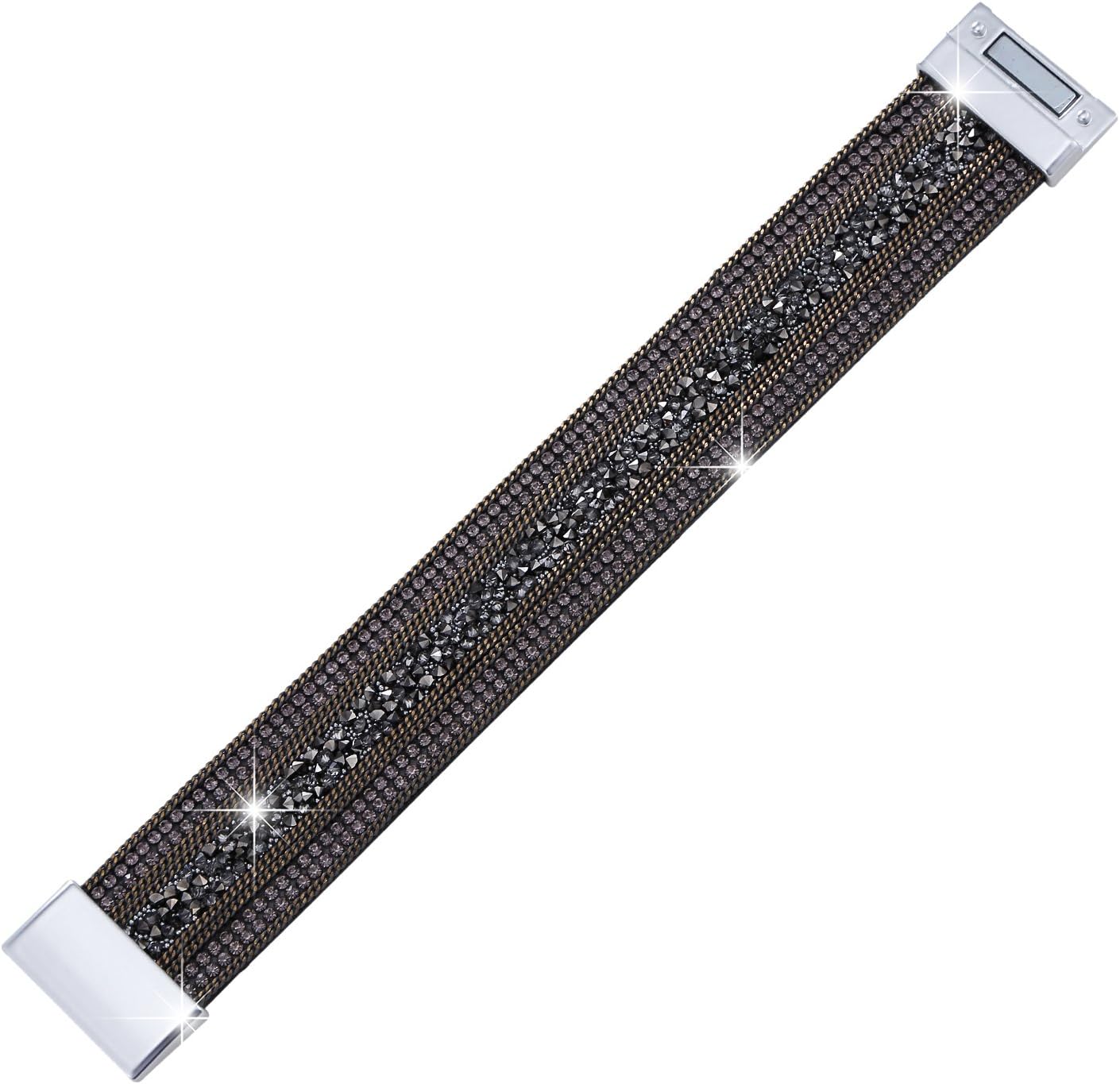 Detalle de Morella Pulsera brillante con cierre magnético 19 cm