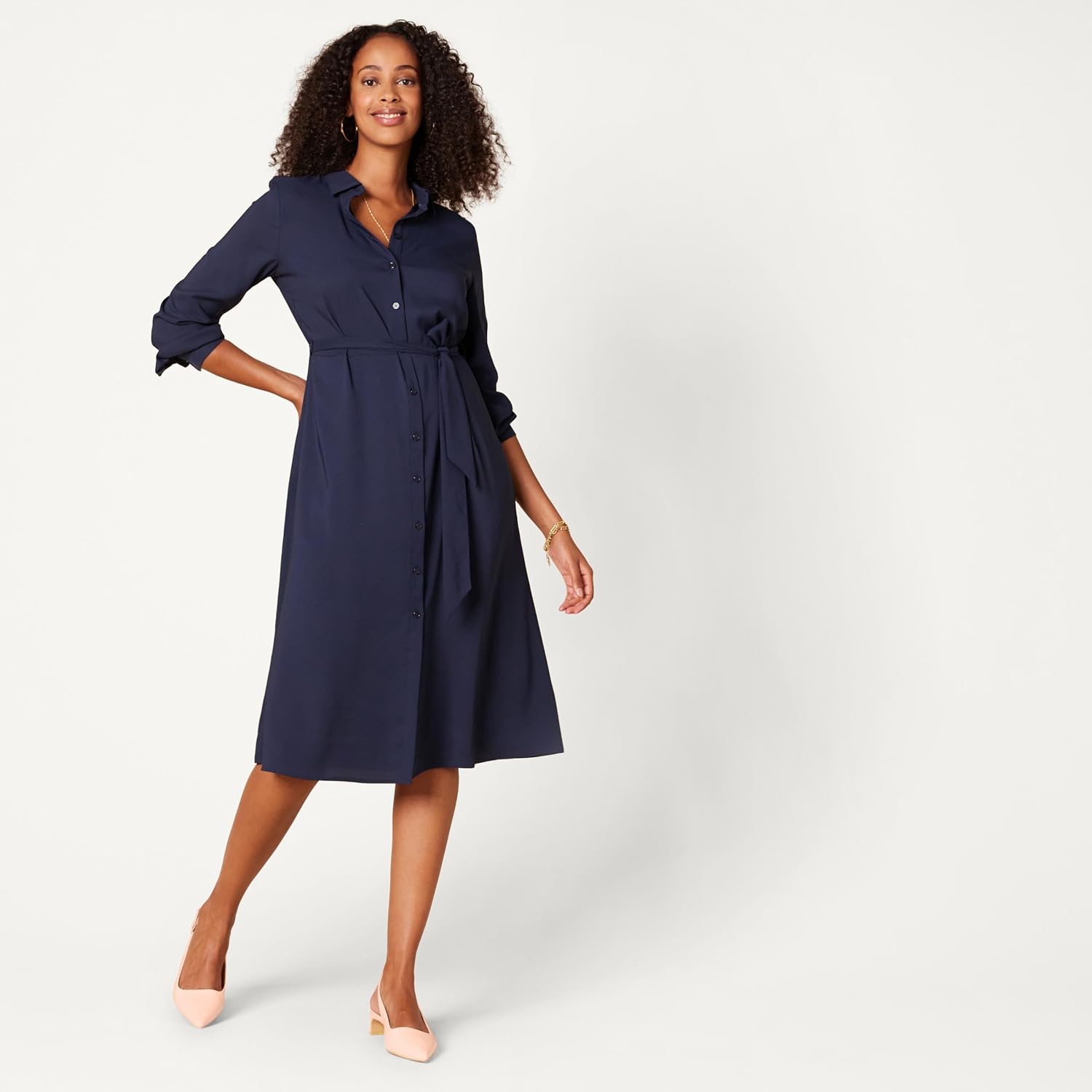 Thumbnail 1 de Amazon Essentials Damen Slingback Blockabsatz – mit gepolsterter Einlegesohle und 4,4-cm-Blockabsatz