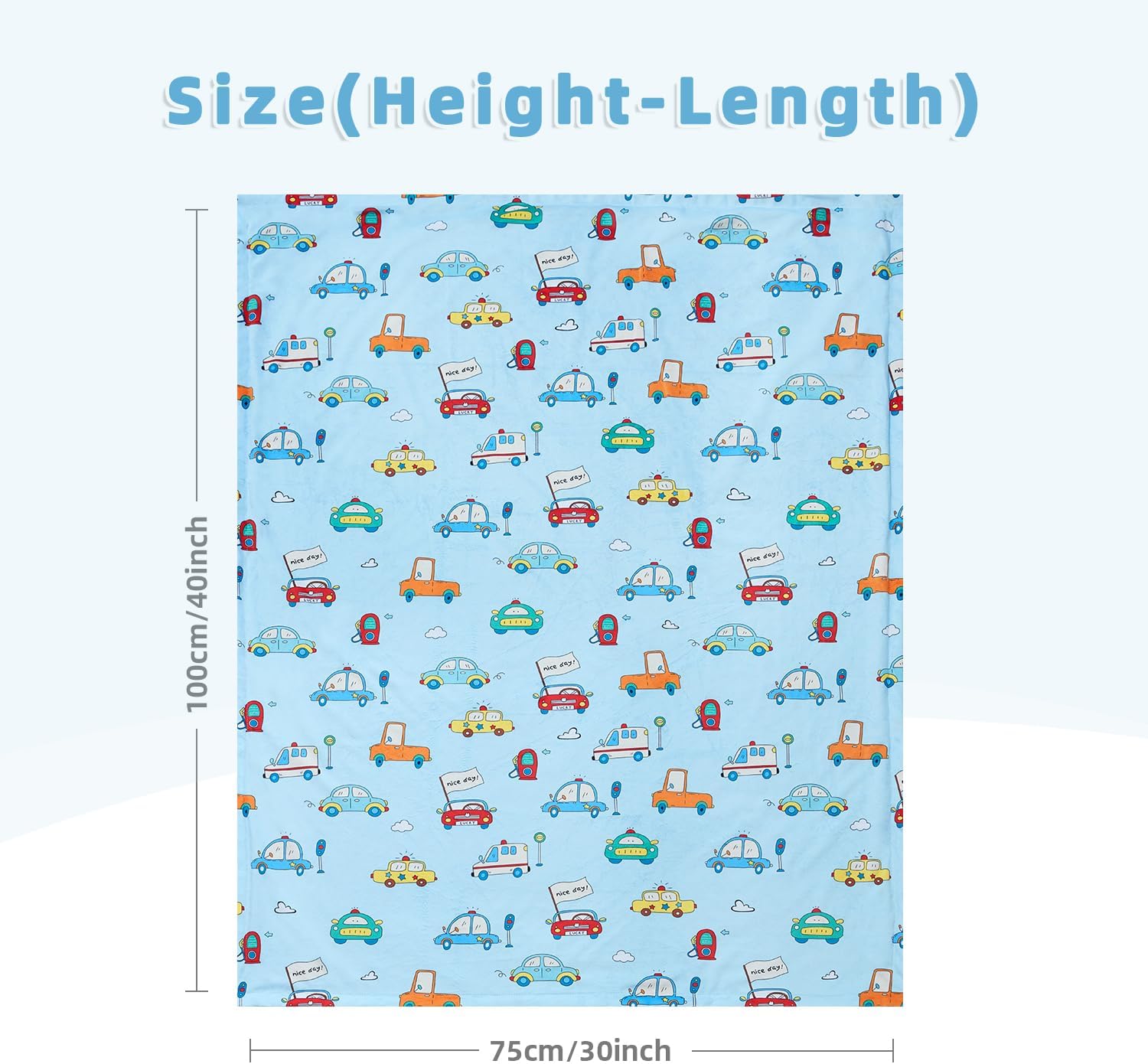 Thumbnail 2 de JORNH Baby Blanket for Newborns 75x100cm – Double-Layer Comfort with Dotted Fleece Backing