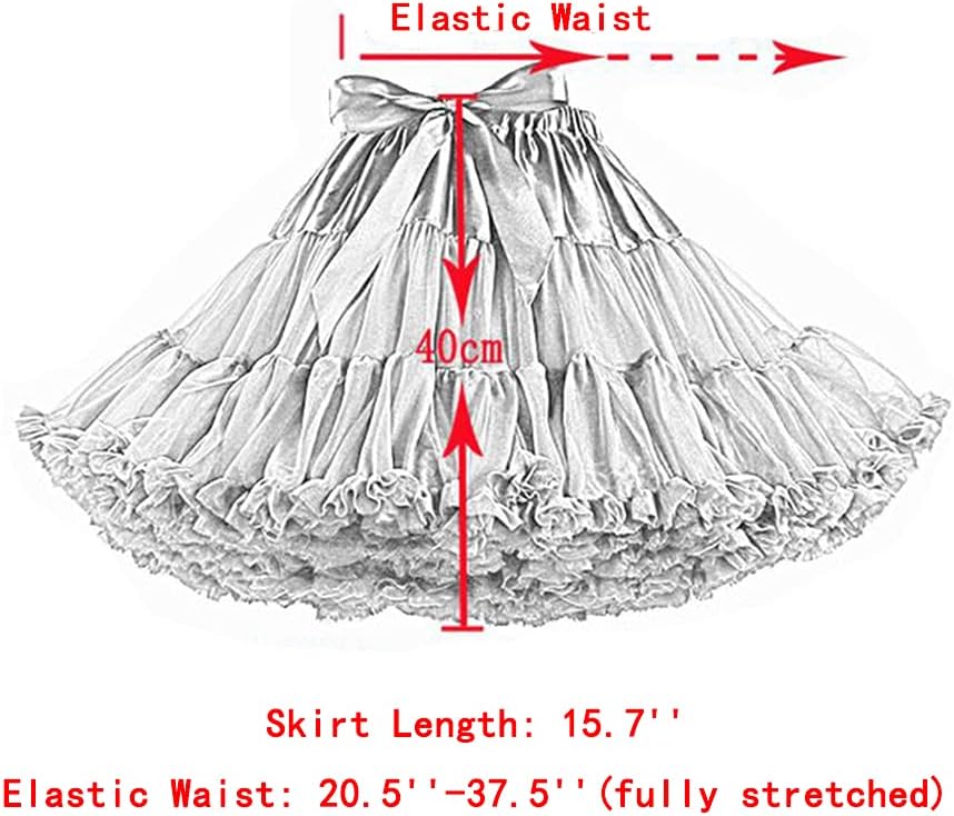 Thumbnail 3 de Colyanda 3-Layered Pleated Tulle Petticoat Tutu Skirt for Parties and Cosplay