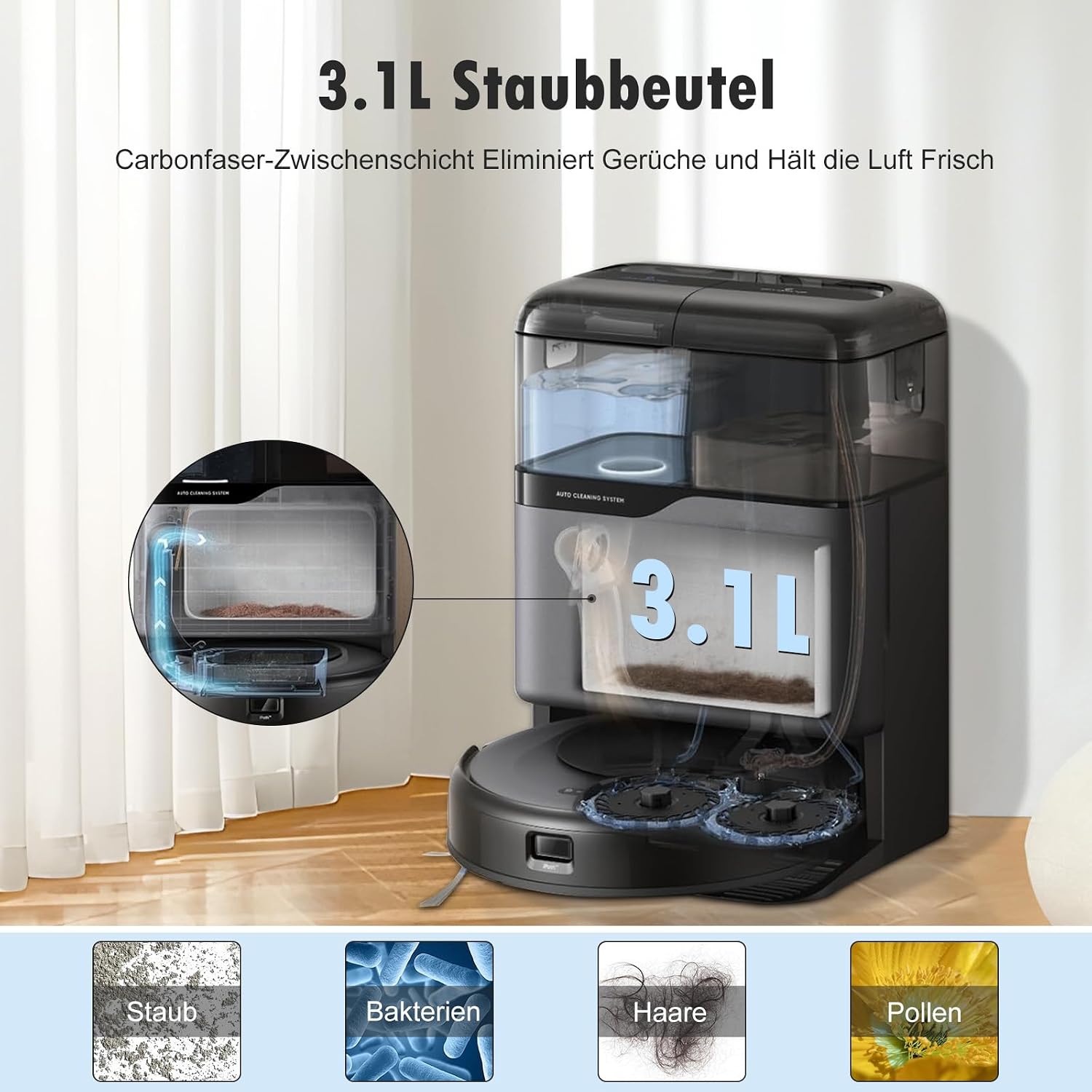 Detalle 1 de Fenkabs Omni C20 19-delige accessoireset voor Eufy robotstofzuiger