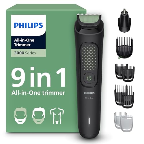 Detalle de Philips Recortadora Todo En Uno series 3000 MG3946/15: 9 en 1 para rostro, pelo y cuerpo