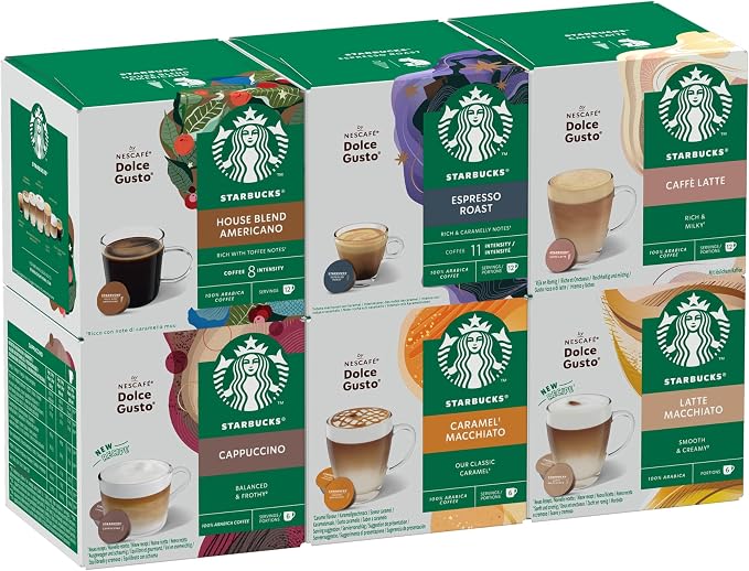 Detalle de Starbucks Nescafé Dolce Gusto Cápsulas Mixtas ☕️ 72u Exclusivo Amazon