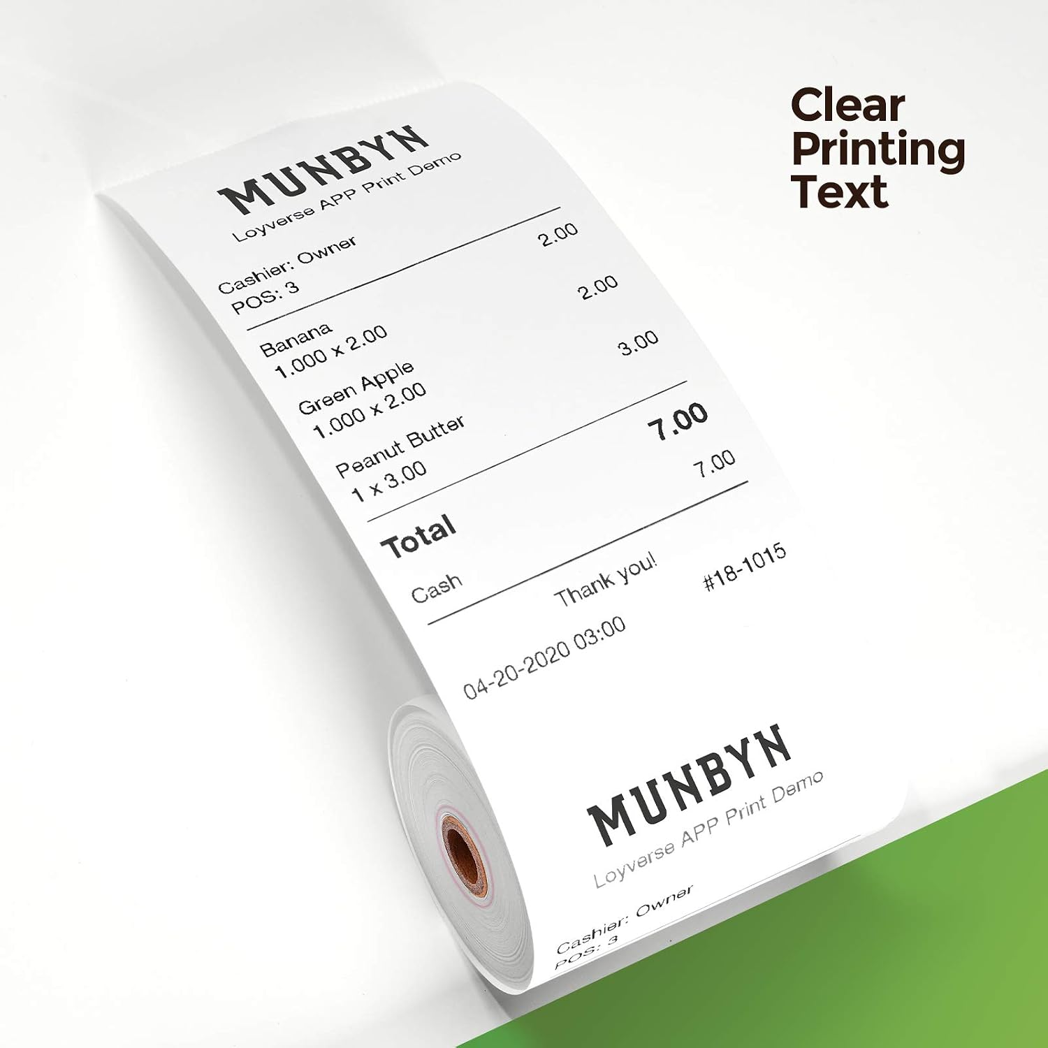 Thumbnail 6 de MUNBYN 3 1/8 x 230 ft Thermal Receipt Paper, 80mm, BPA-Free, 20 Rolls