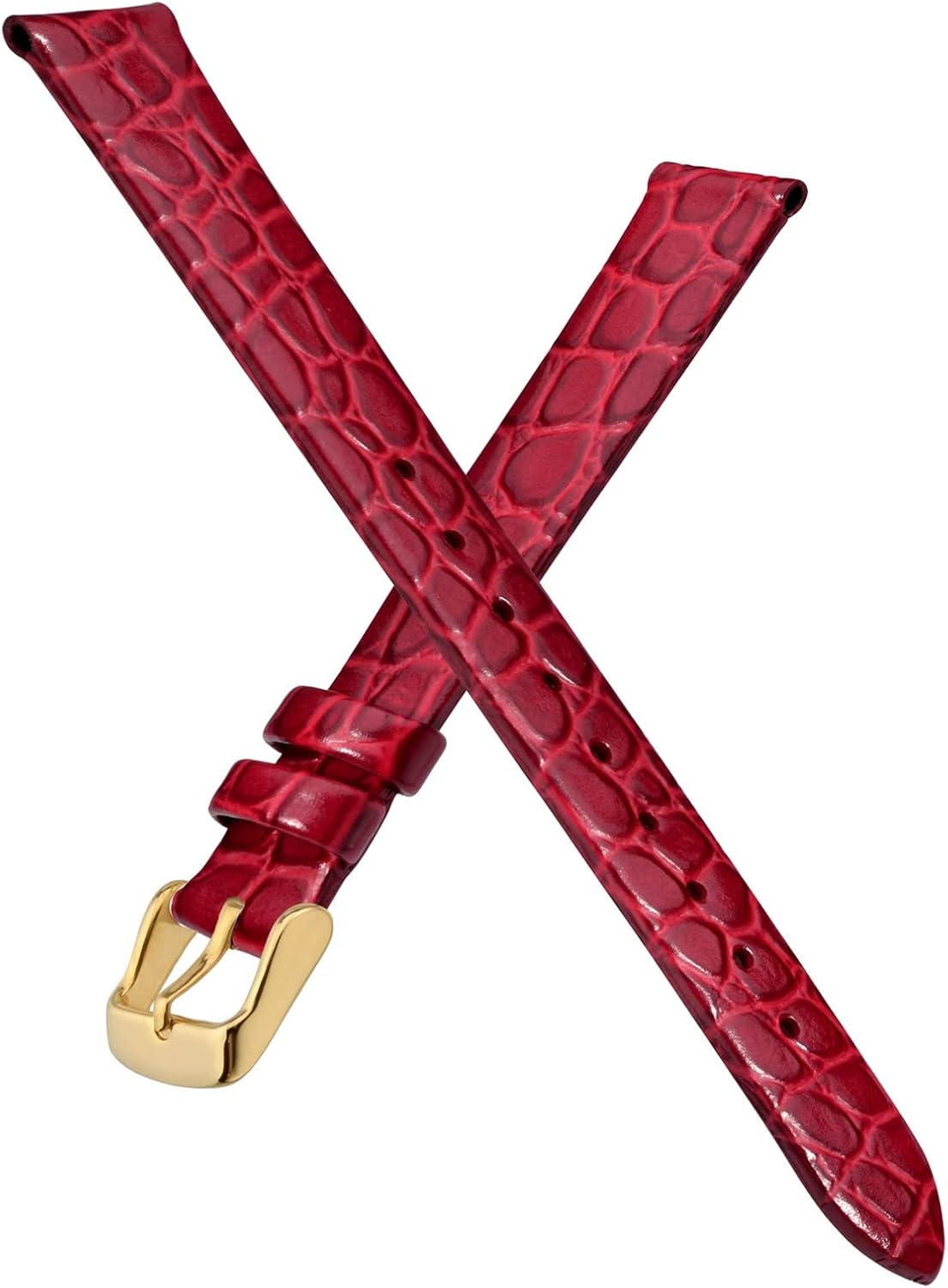 Thumbnail 2 de BISONSTRAP Leder-Uhrenarmband 14 mm – Weiches Lederband mit polierter Gold-Schnalle