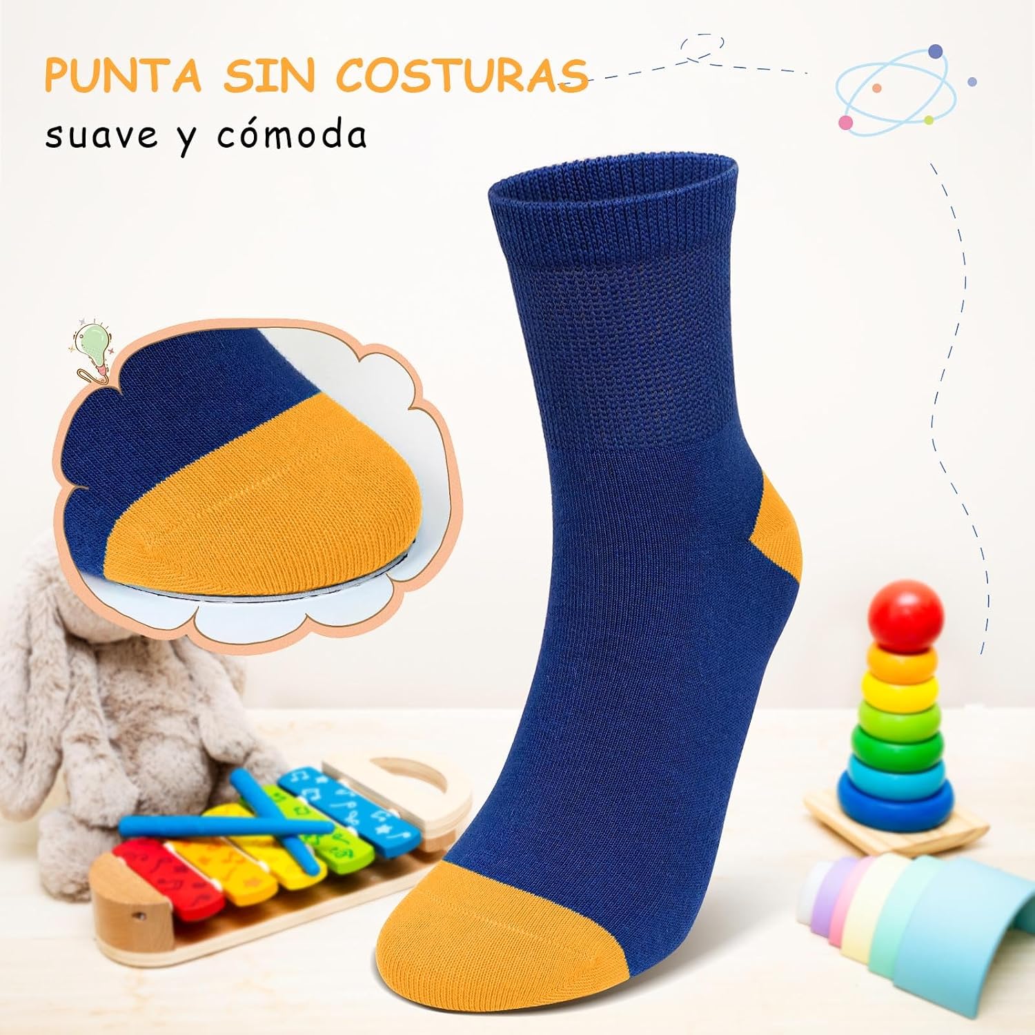 Thumbnail 4 de PUTUO Calcetines algodón 5 pares