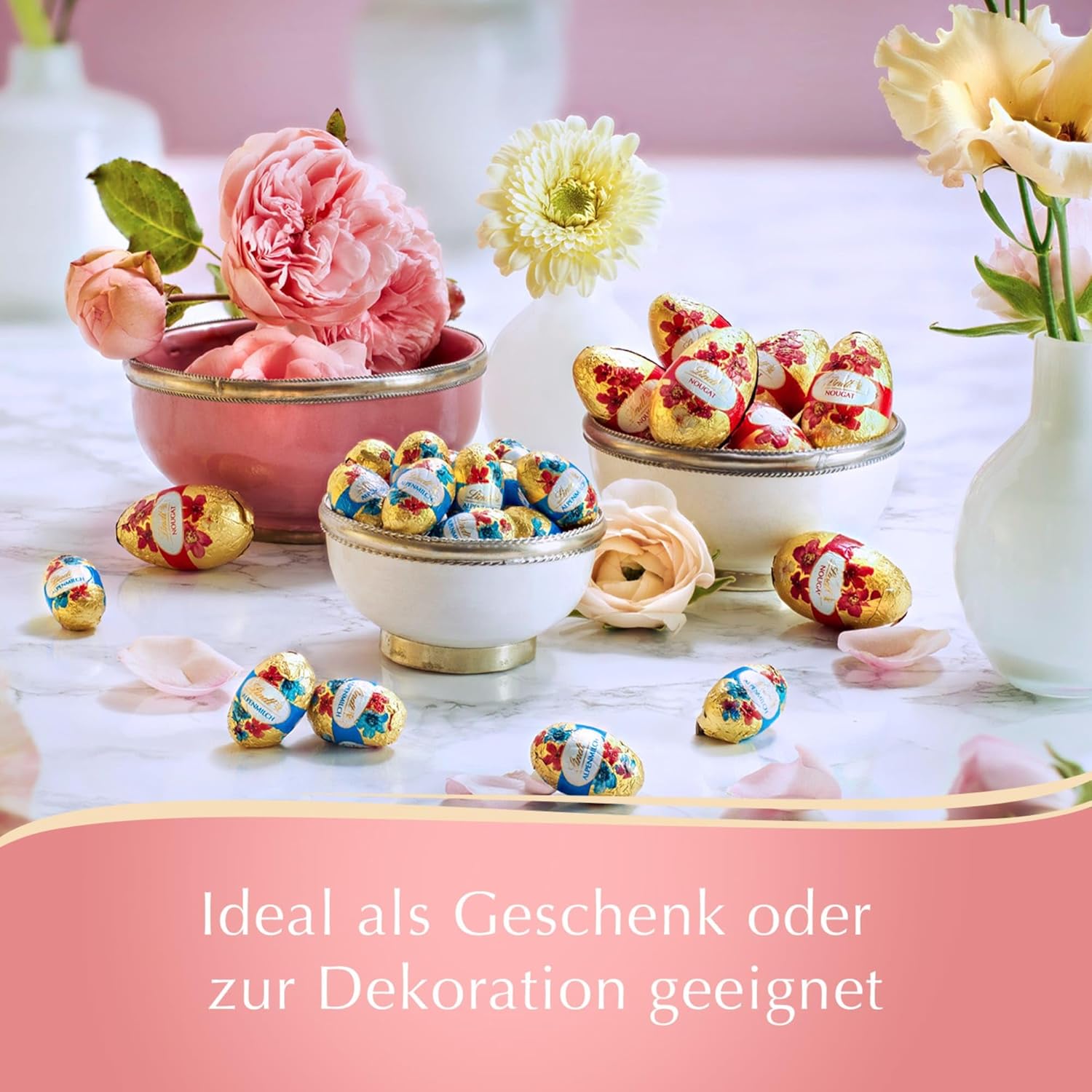 Detalle de Mini Eier Schokolade Alpenvollmilch 5 x 180 g
