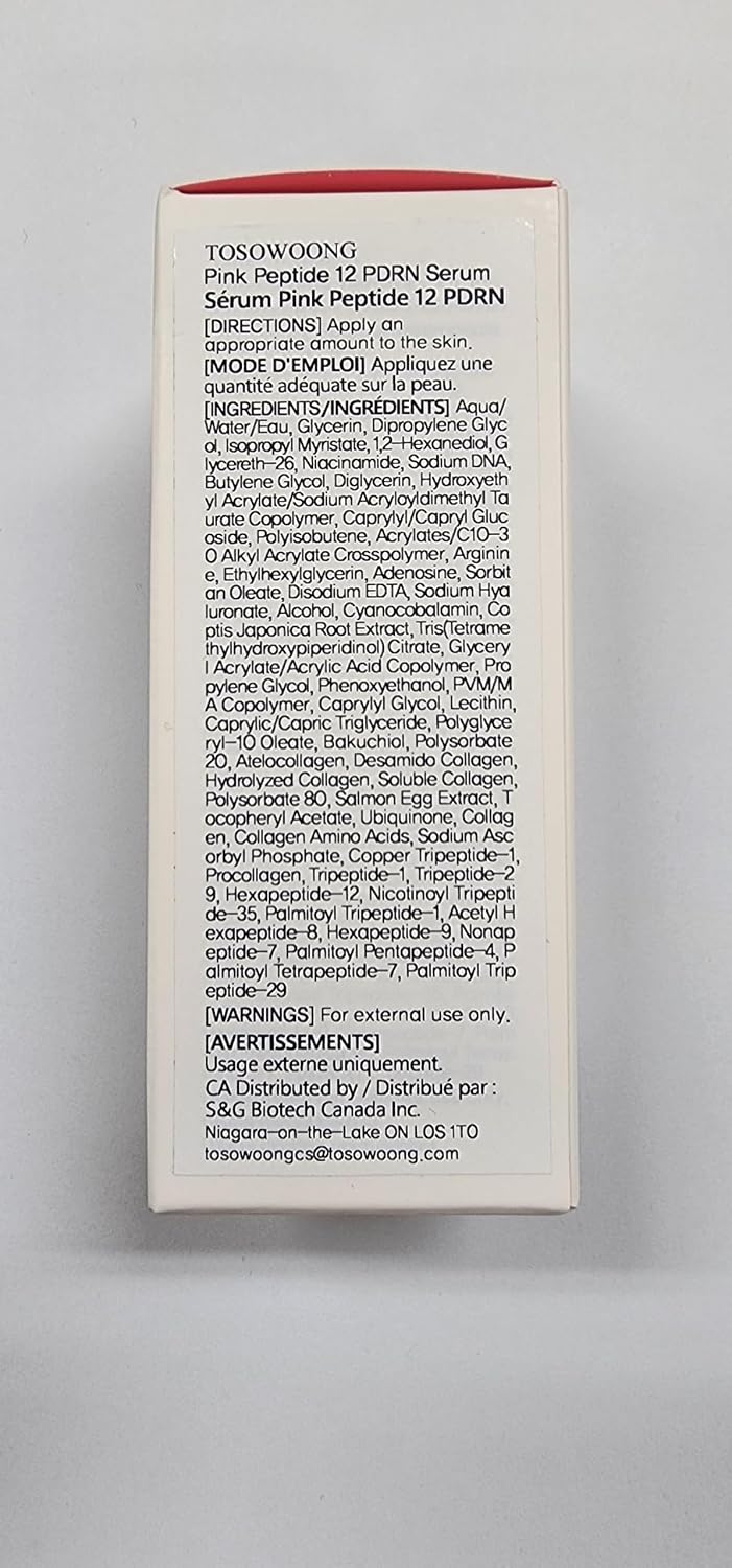 Thumbnail 6 de TOSOWOONG Pink Peptide 12 PDRN Serum, 33 ml with 12 Peptides
