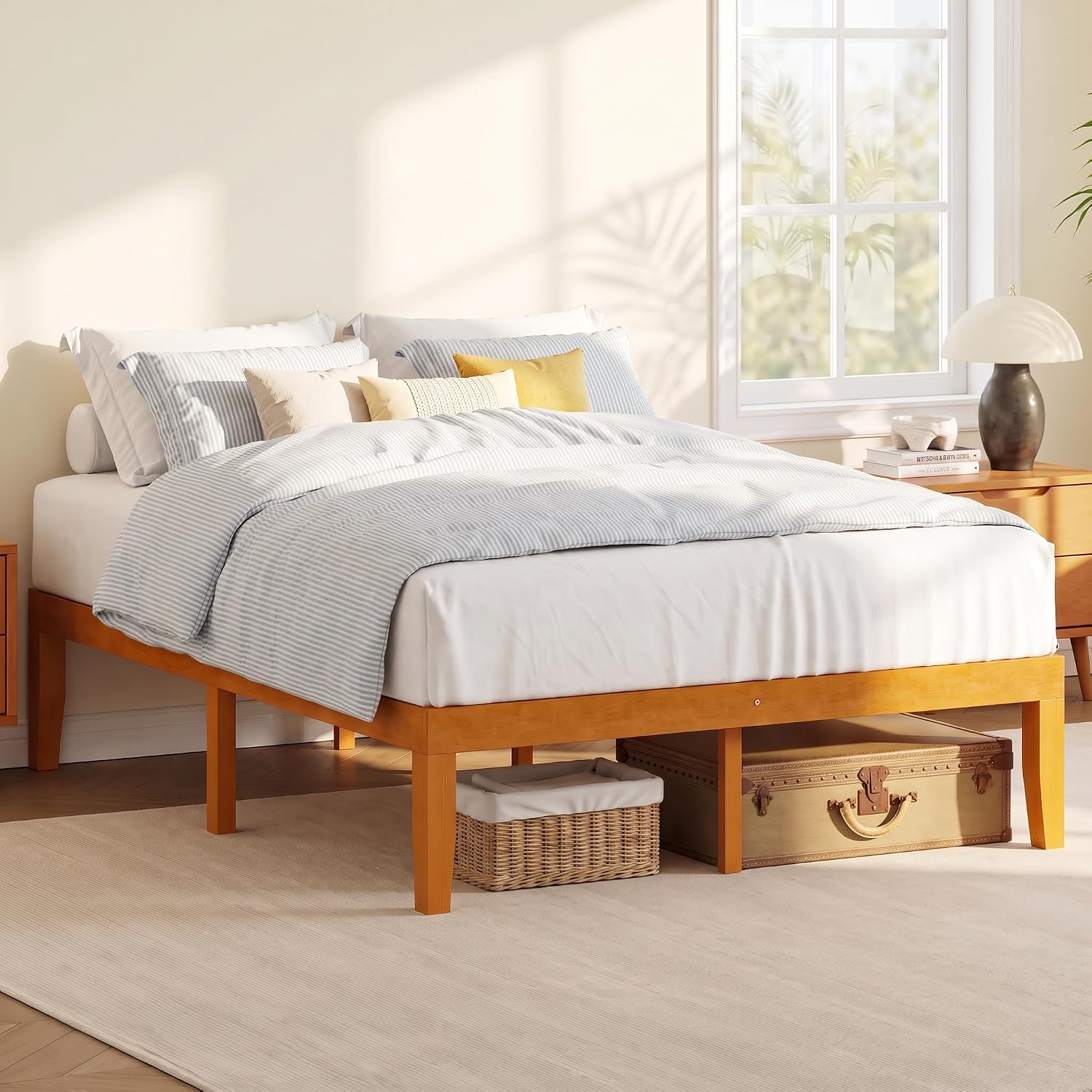 Detalle de DUMOS Full Size Bed Frame, 12-inch