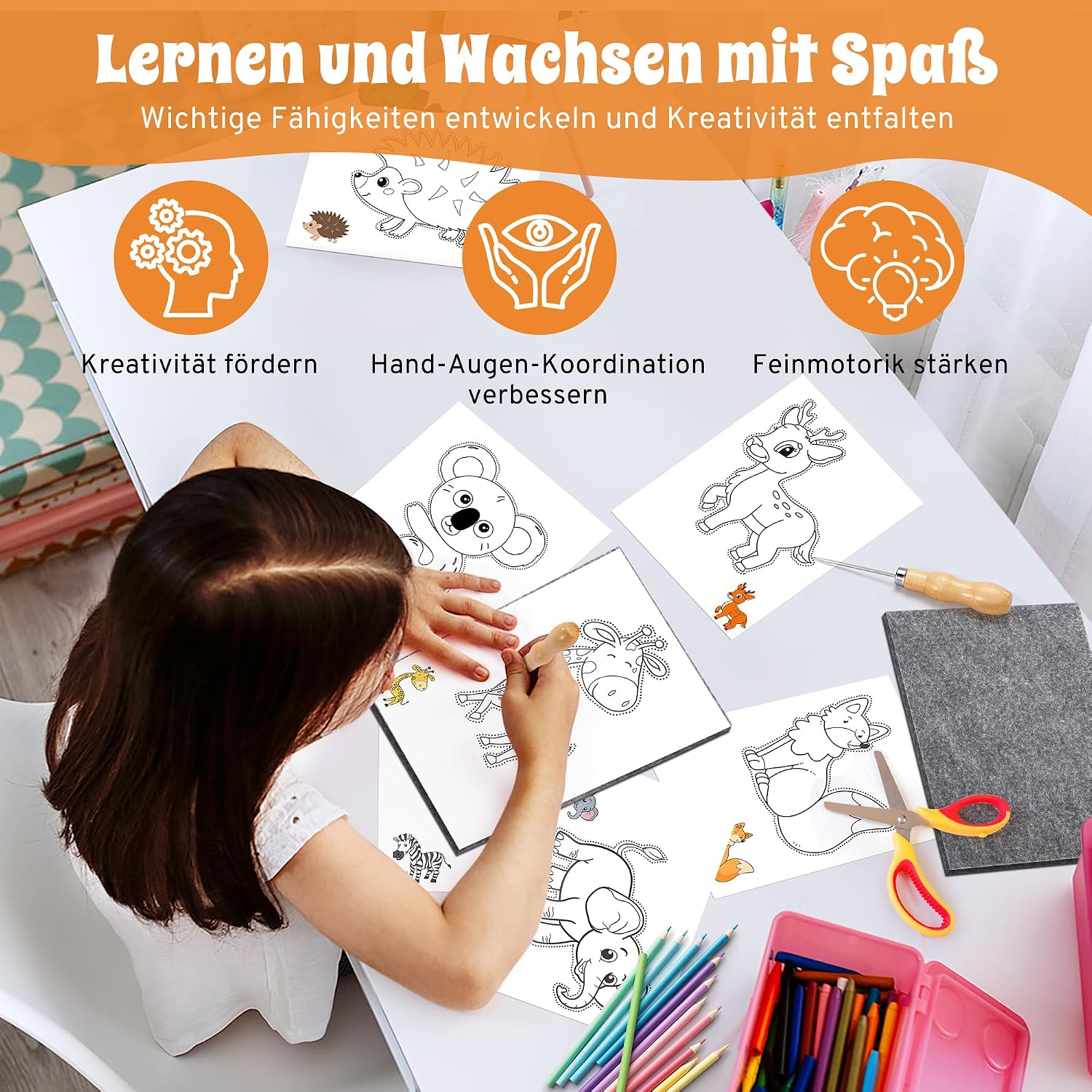 Thumbnail 6 de Prickelnadel Set ab 4 Jahre – Komplettes Prickelset