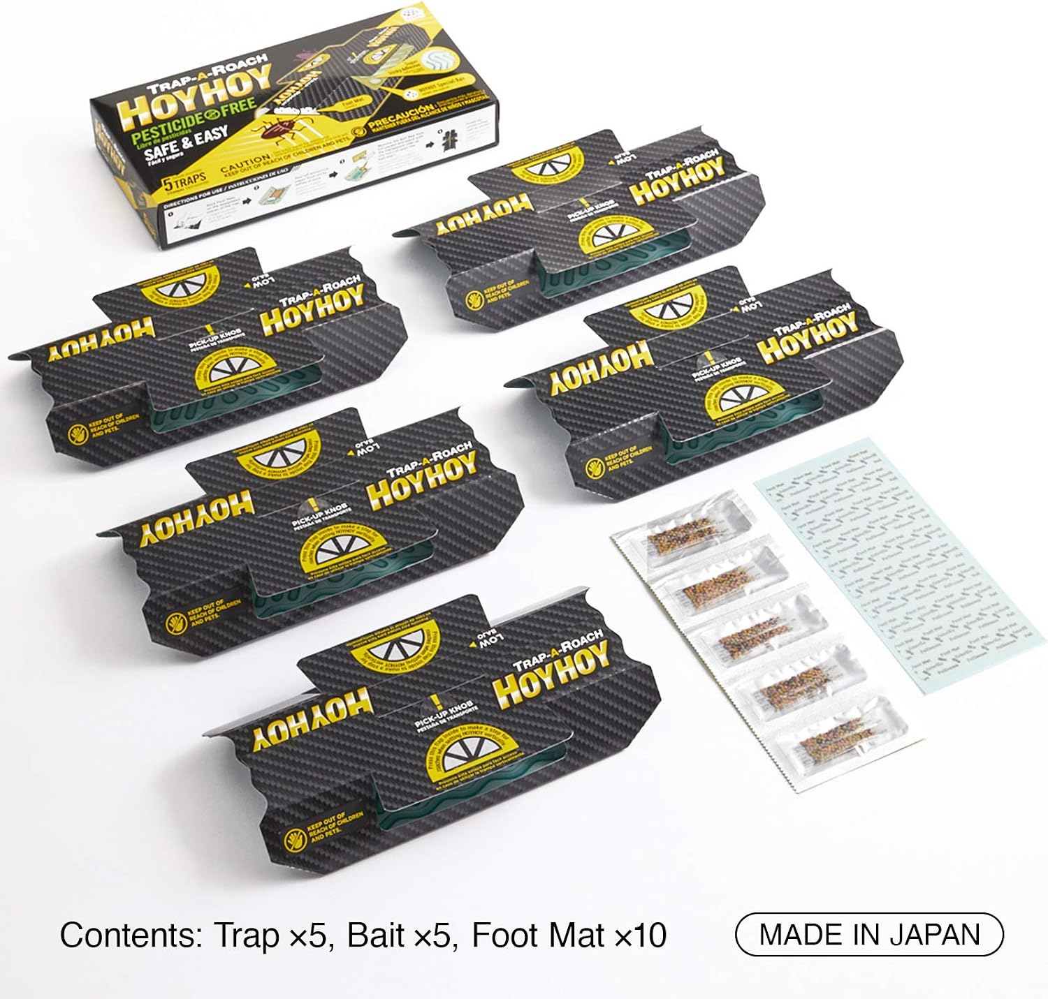 Detalle 2 de HOY HOY FD-EP-230201-1562 Trap-A-Roach Glue Traps, Adjustable 5-Pack