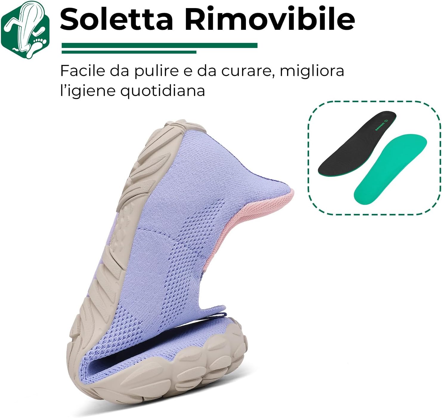 Thumbnail 6 de SAGUARO Scarpe Minimaliste Unisex Senza Lacci con Punta Ampia – Taglie 36–46