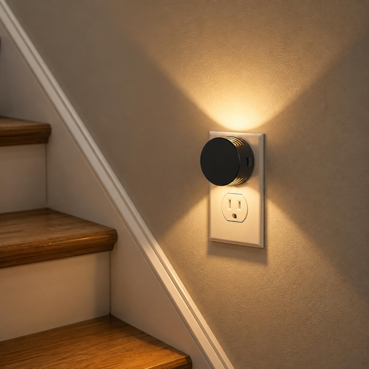 Detalle de L LOHAS LED GY11202-3000K-2 Plug-In Night Lights, 2-Pack, 3000K Warm White