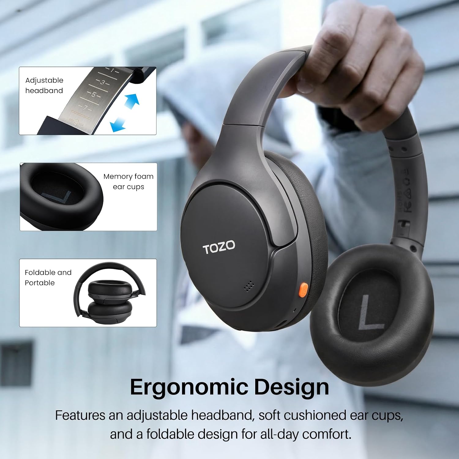 Thumbnail 6 de TOZO HT3 Noise Cancelling Headphones