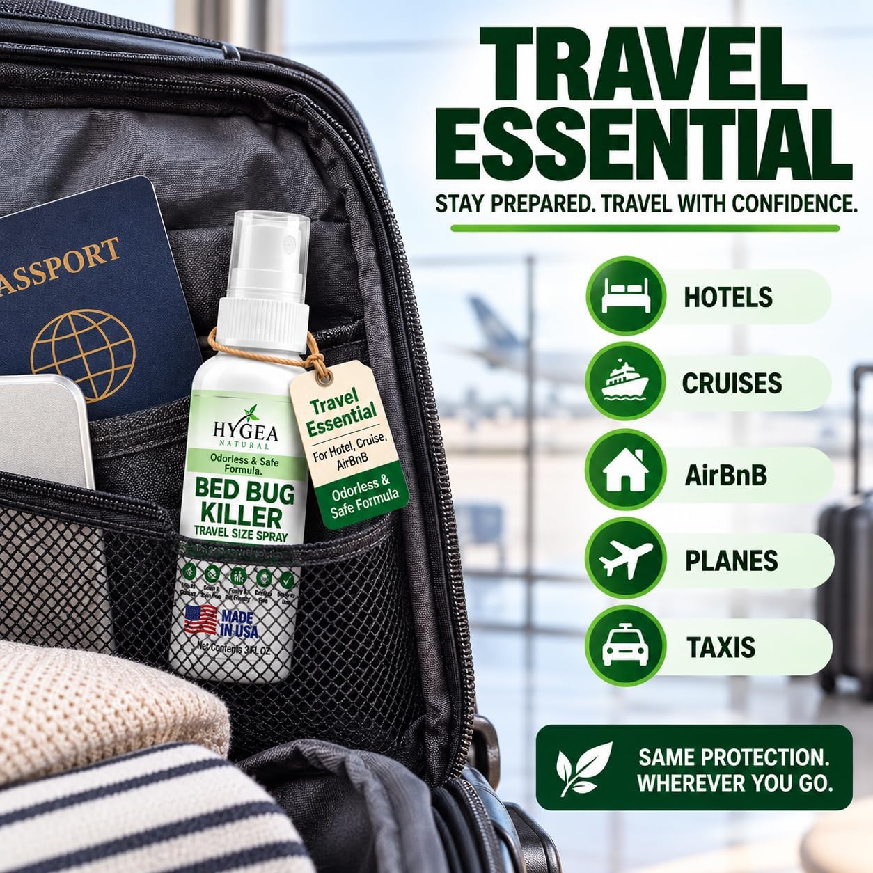 Thumbnail 6 de Hygea Natural EXT-1001 Travel Bed Bug Spray, TSA-Approved 3 oz Formula