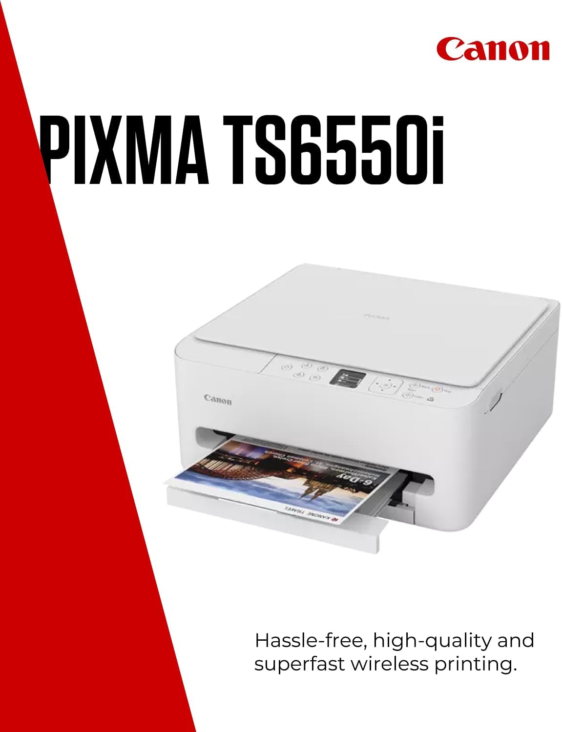 Detalle de Canon PIXMA TS6550I: All-in-One Wireless Printer with 1.42" OLED Display