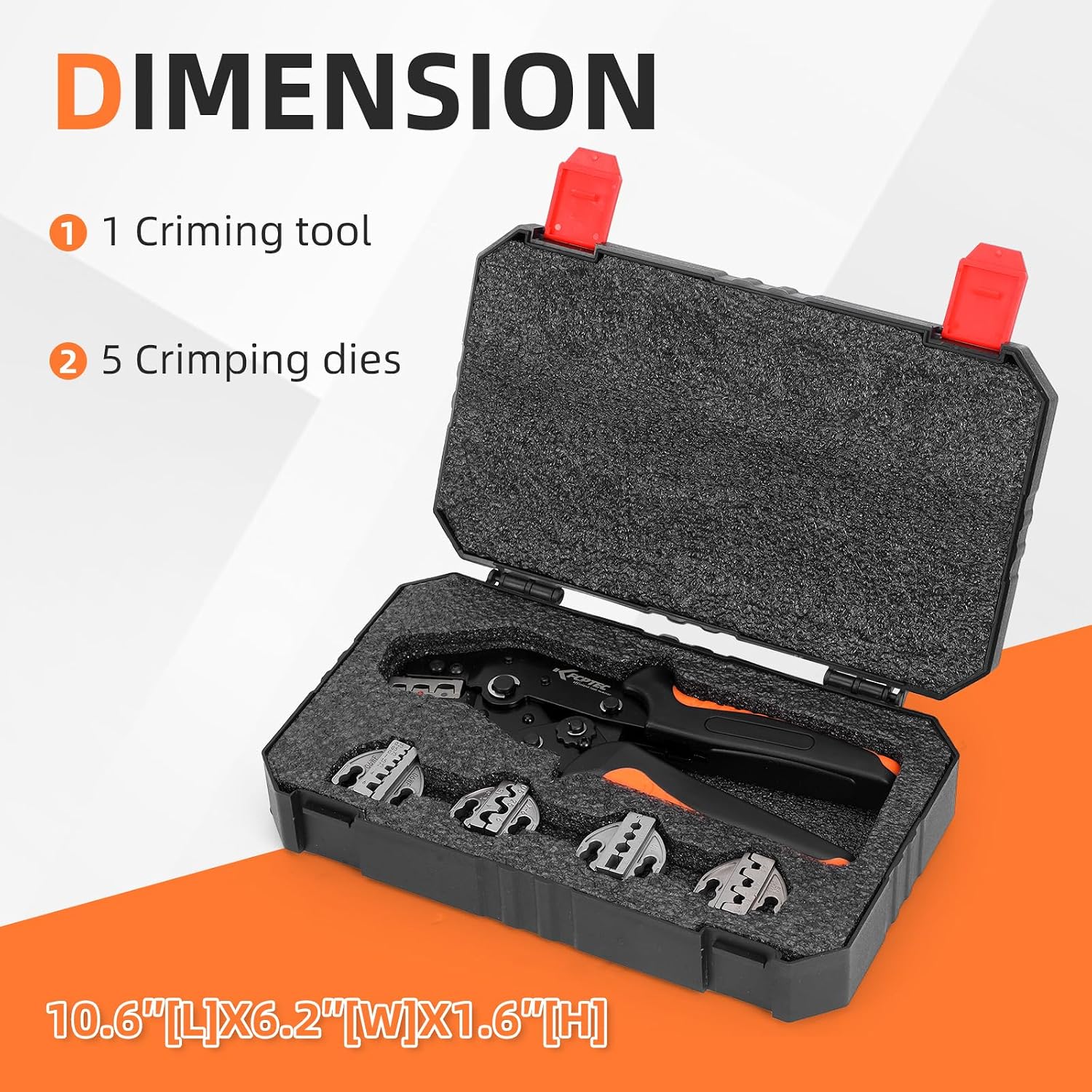 Detalle de KF CPTEC Ratchet Crimping Tool Set, 6-Piece