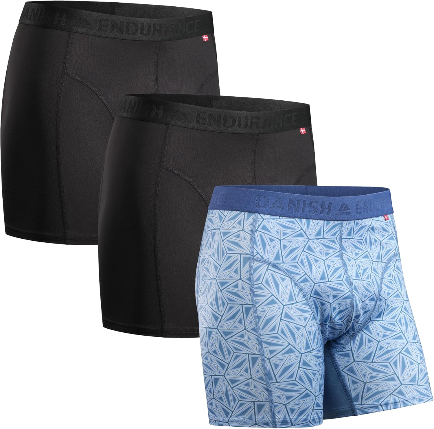 Thumbnail 6 de Danish Endurance Boxer Corti da uomo 3-pack Extra Long - Traspiranti e Quick-Dry