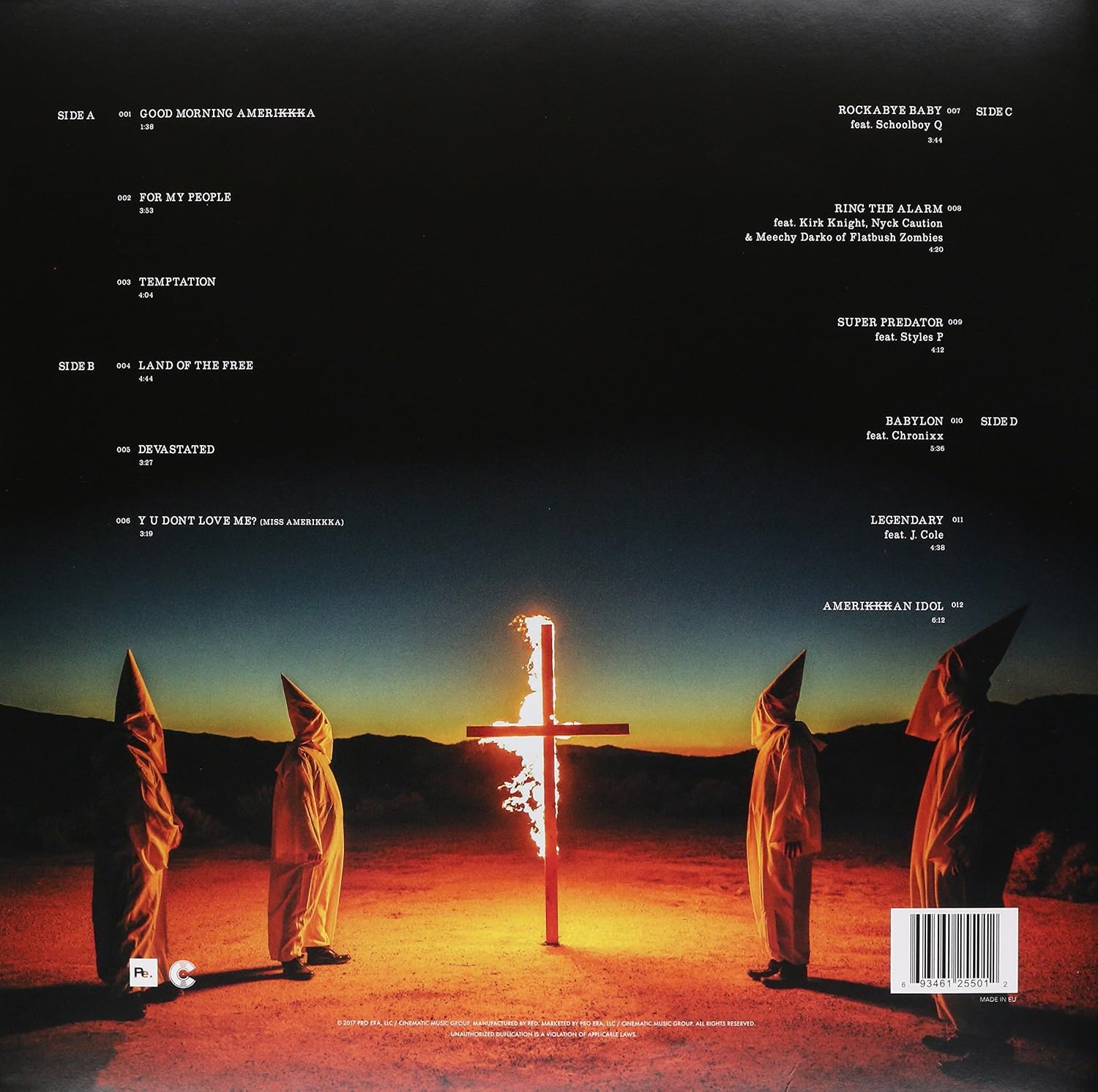 Thumbnail 1 de All-Amerikkkan Bada$$ 0693461255012 Vinyl LP with Gatefold Sleeve