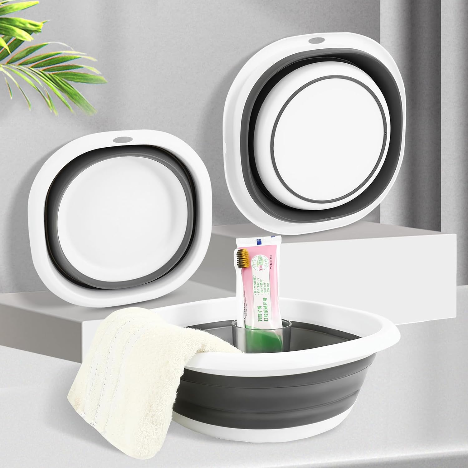 Thumbnail 3 de 4UBonLife Bacinella Pieghevole Multiuso in silicone TPE/PP da 5L