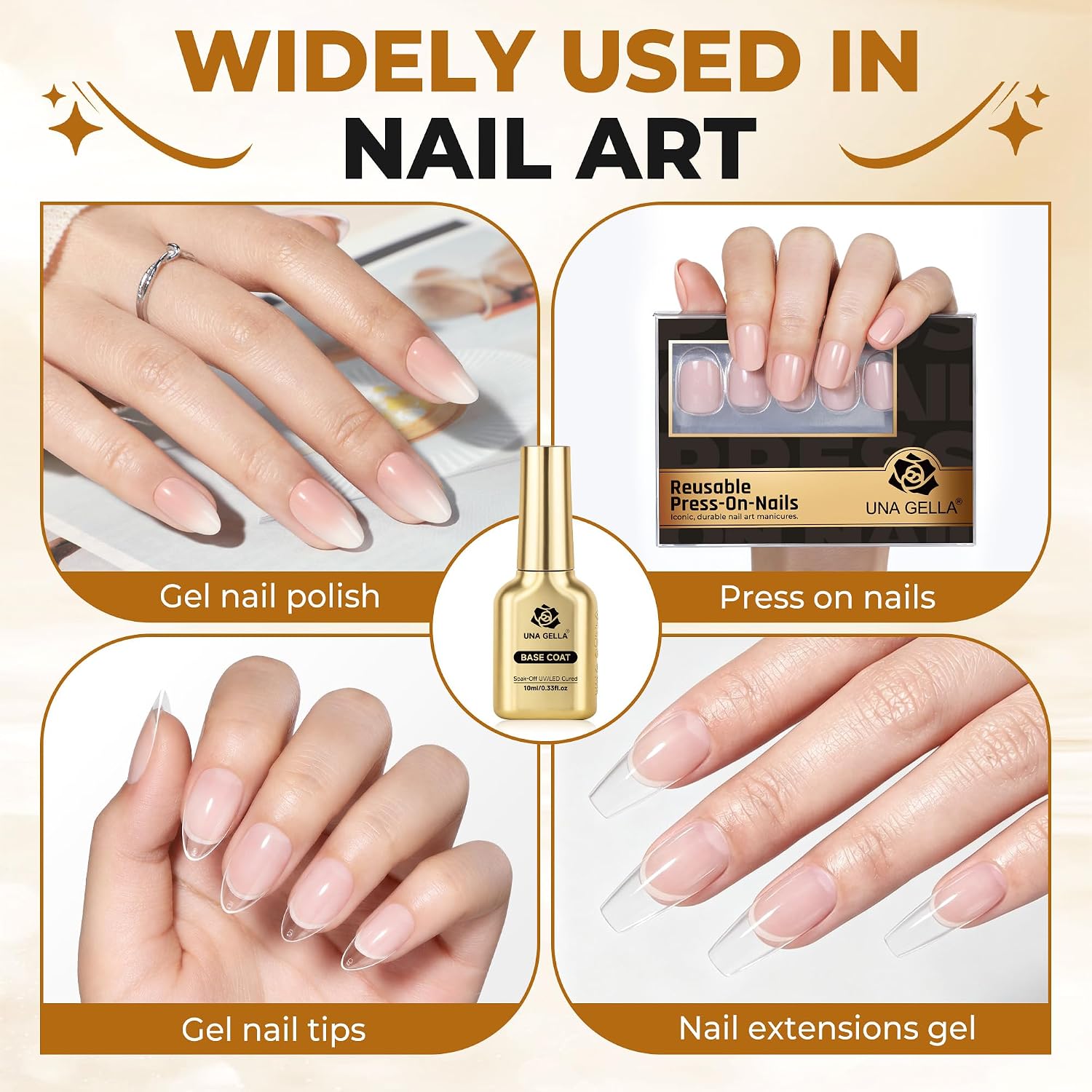 Detalle 2 de UNA GELLA Gel Base Coat 10 mL