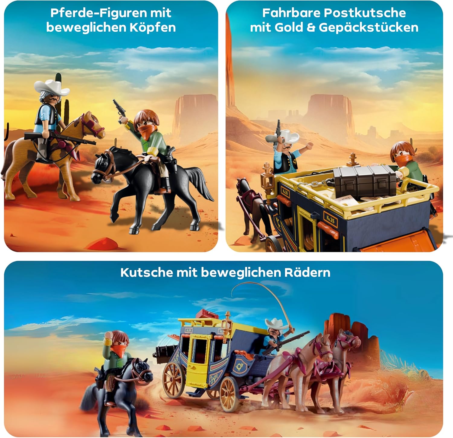 Thumbnail 3 de PLAYMOBIL Promo Pack: Postkutschenüberfall (71862) – Spielset ab 4 Jahren