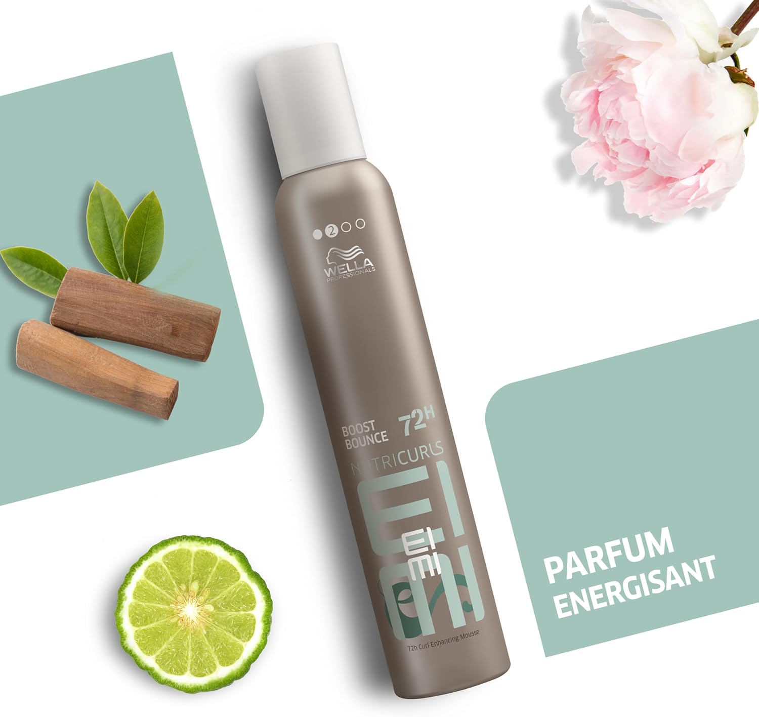 Thumbnail 3 de Wella EIMI Professionals Nutricurls Boost Bounce – Mousse coiffante pour cheveux bouclés, effet anti-frisottis (300 ml)