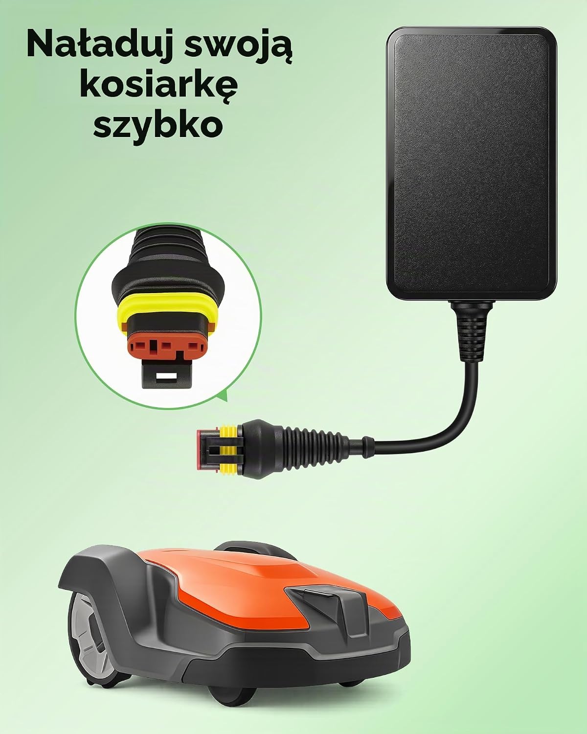 Thumbnail 6 de RENGOGA RG-GCJ – ładowarka 28 V 1,3 A do robotów koszących Husqvarna i Gardena